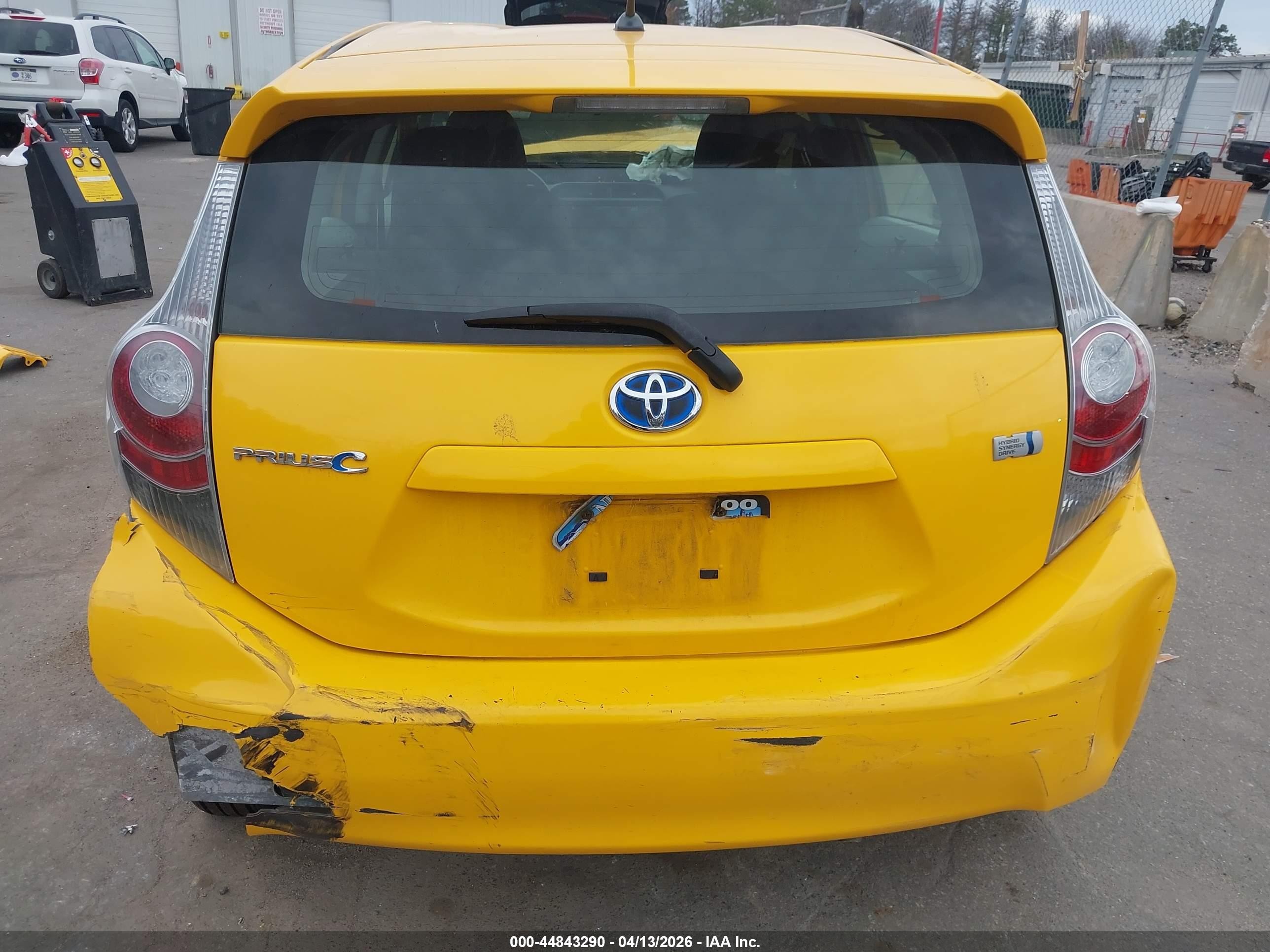 2014 Toyota Prius C Two Yellow vin: JTDKDTB3XE1069267