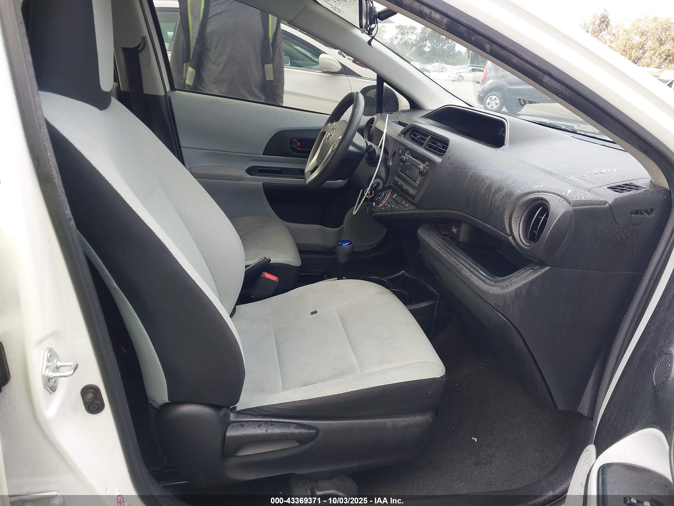 2014 Toyota Prius C One Белый vin: JTDKDTB3XE1564262