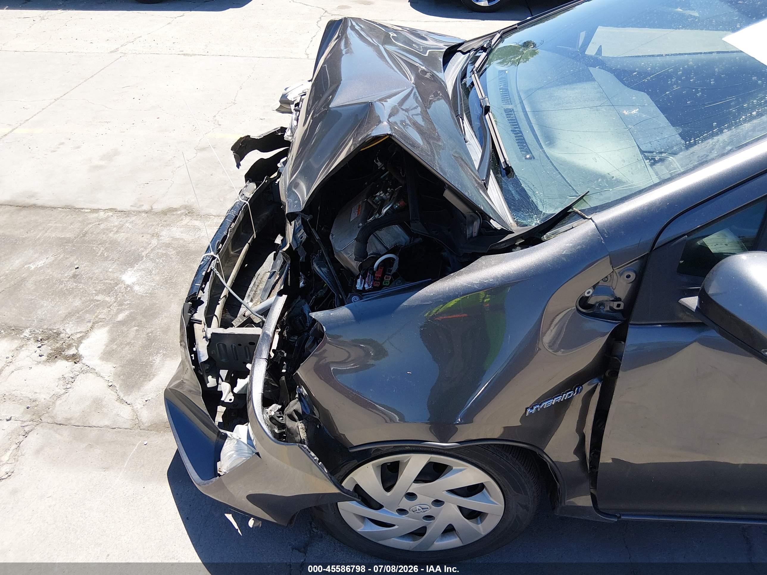 2015 Toyota Prius C Three Gray vin: JTDKDTB3XF1097409