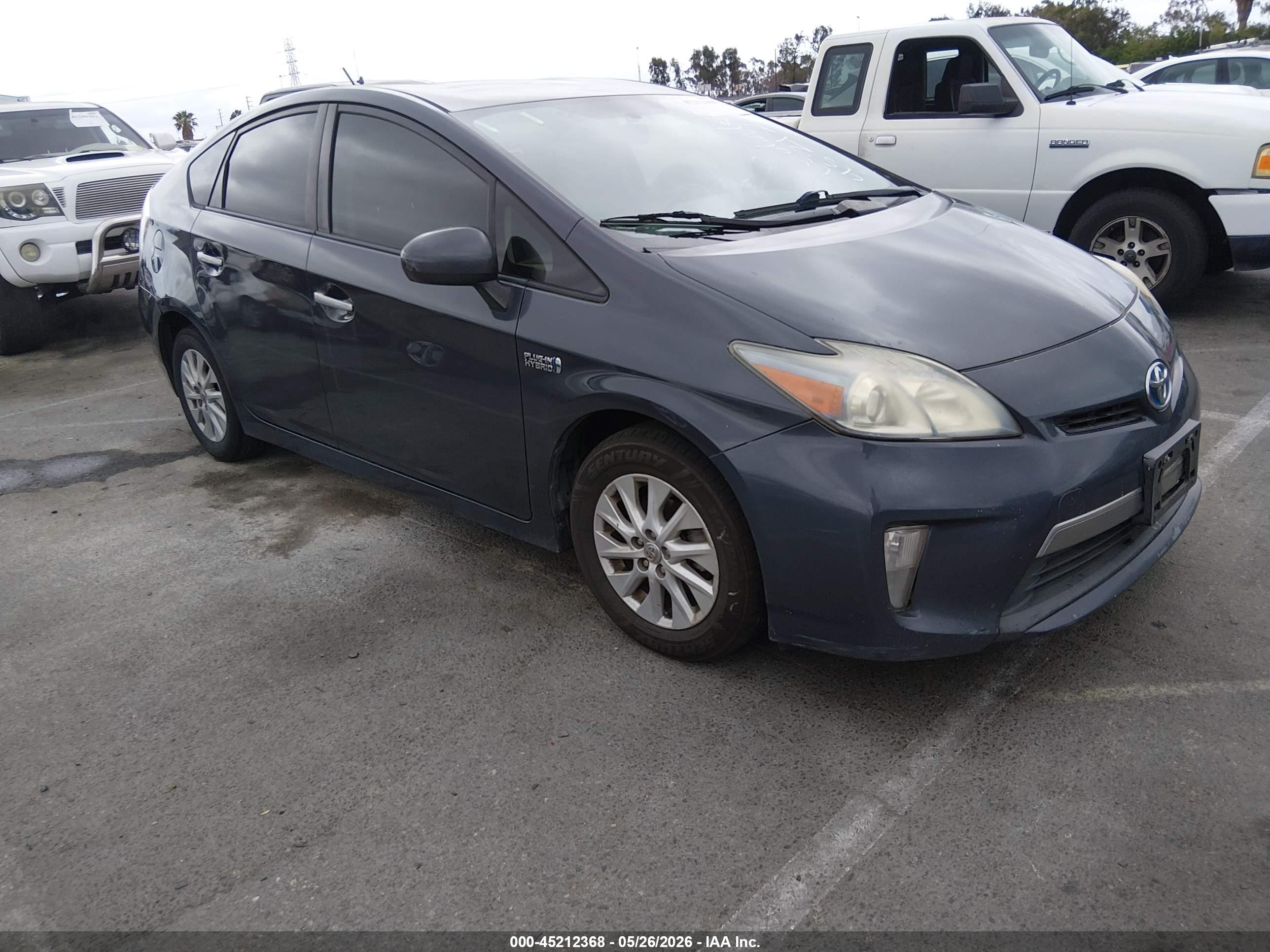 2012 Toyota Prius Plug-in   Black vin: JTDKN3DP0C3010887