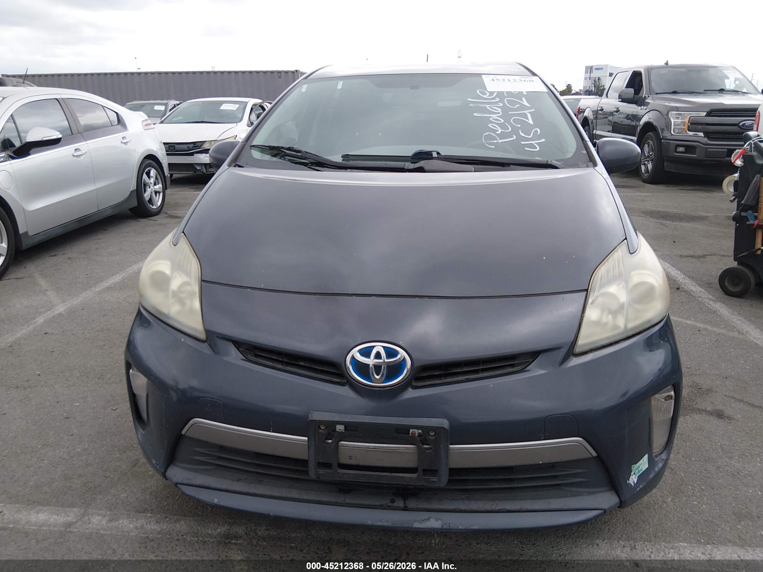 2012 Toyota Prius Plug-in   Black vin: JTDKN3DP0C3010887