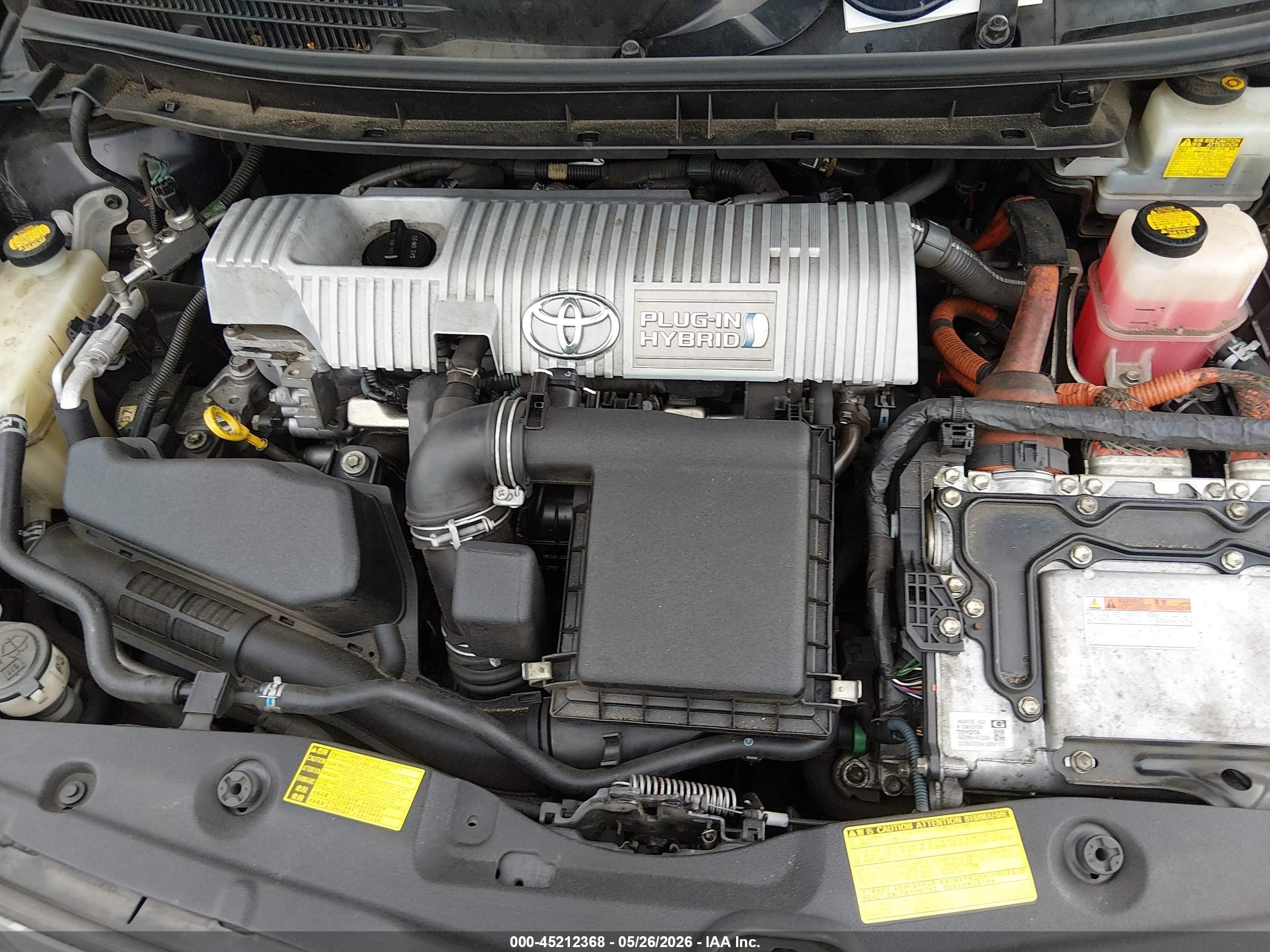 2012 Toyota Prius Plug-in   Black vin: JTDKN3DP0C3010887