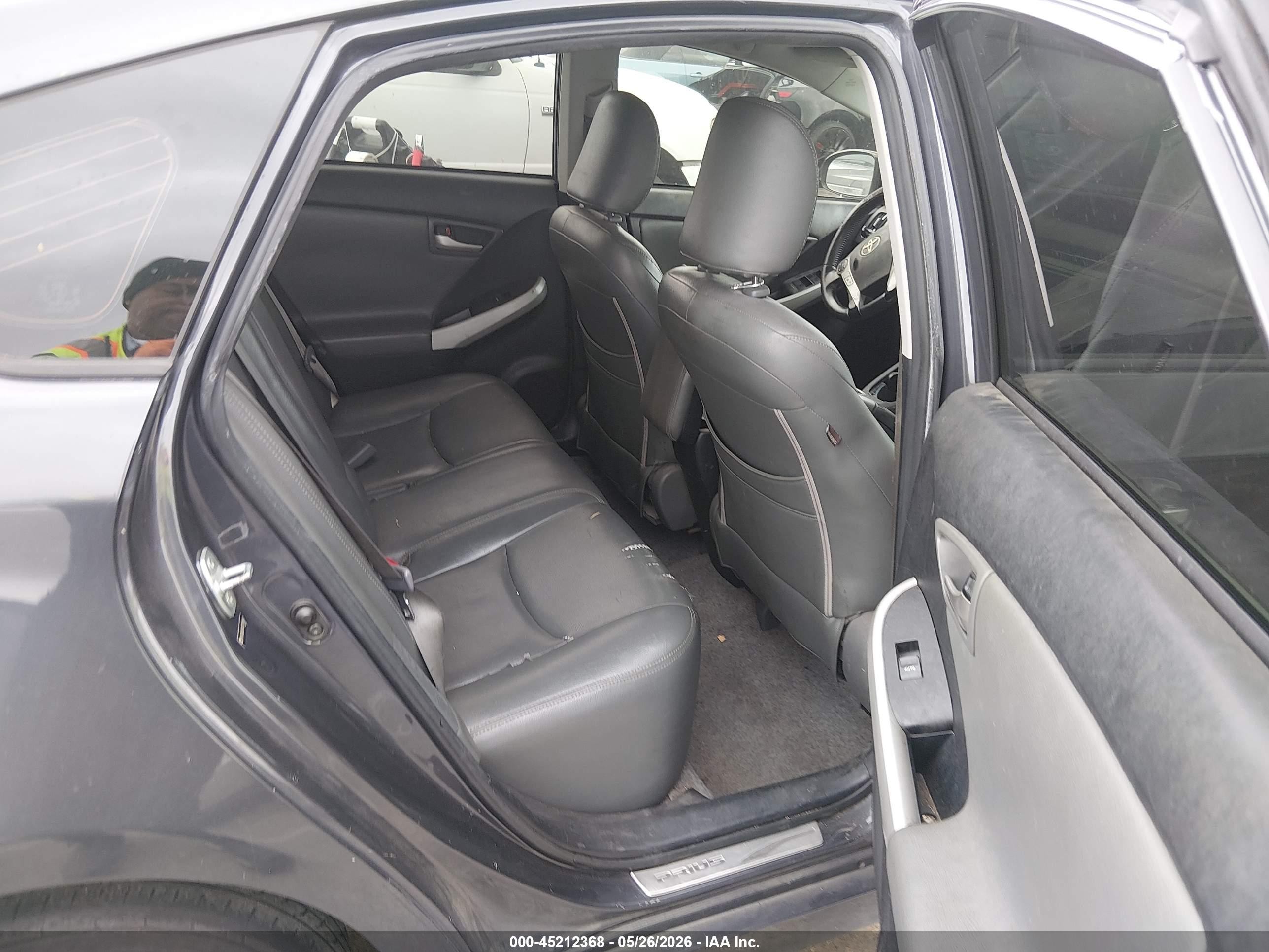 2012 Toyota Prius Plug-in   Black vin: JTDKN3DP0C3010887