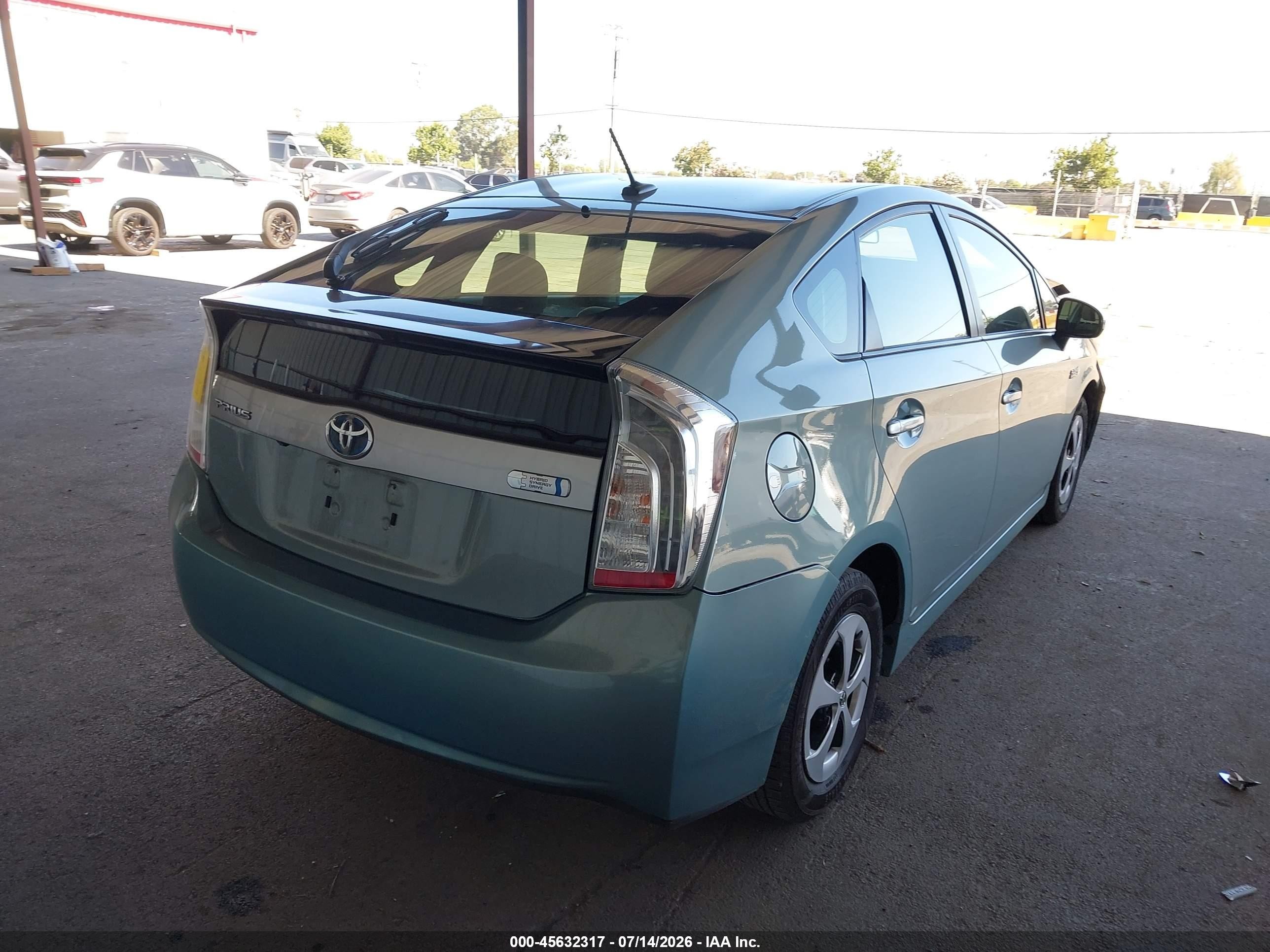2012 Toyota Prius Plug-in Teal vin: JTDKN3DP0C3014387