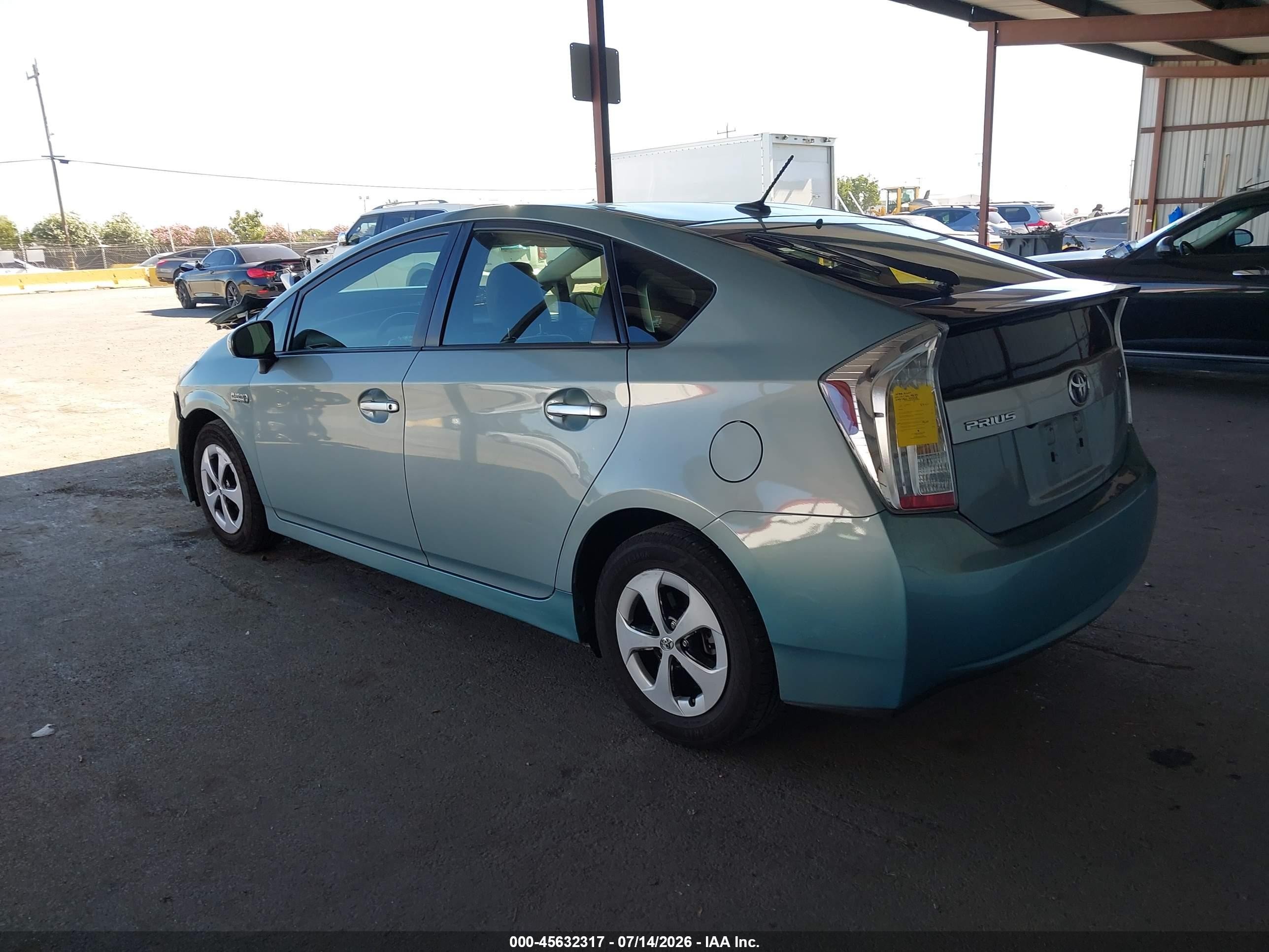 2012 Toyota Prius Plug-in Teal vin: JTDKN3DP0C3014387