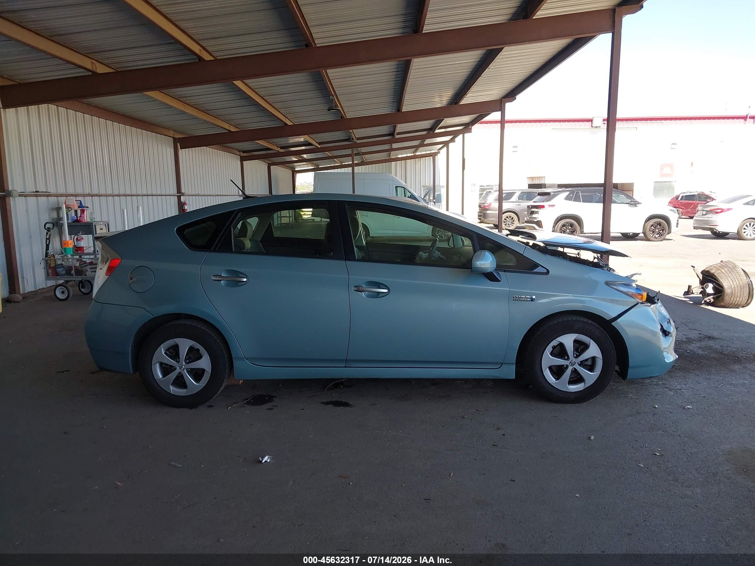 2012 Toyota Prius Plug-in Teal vin: JTDKN3DP0C3014387