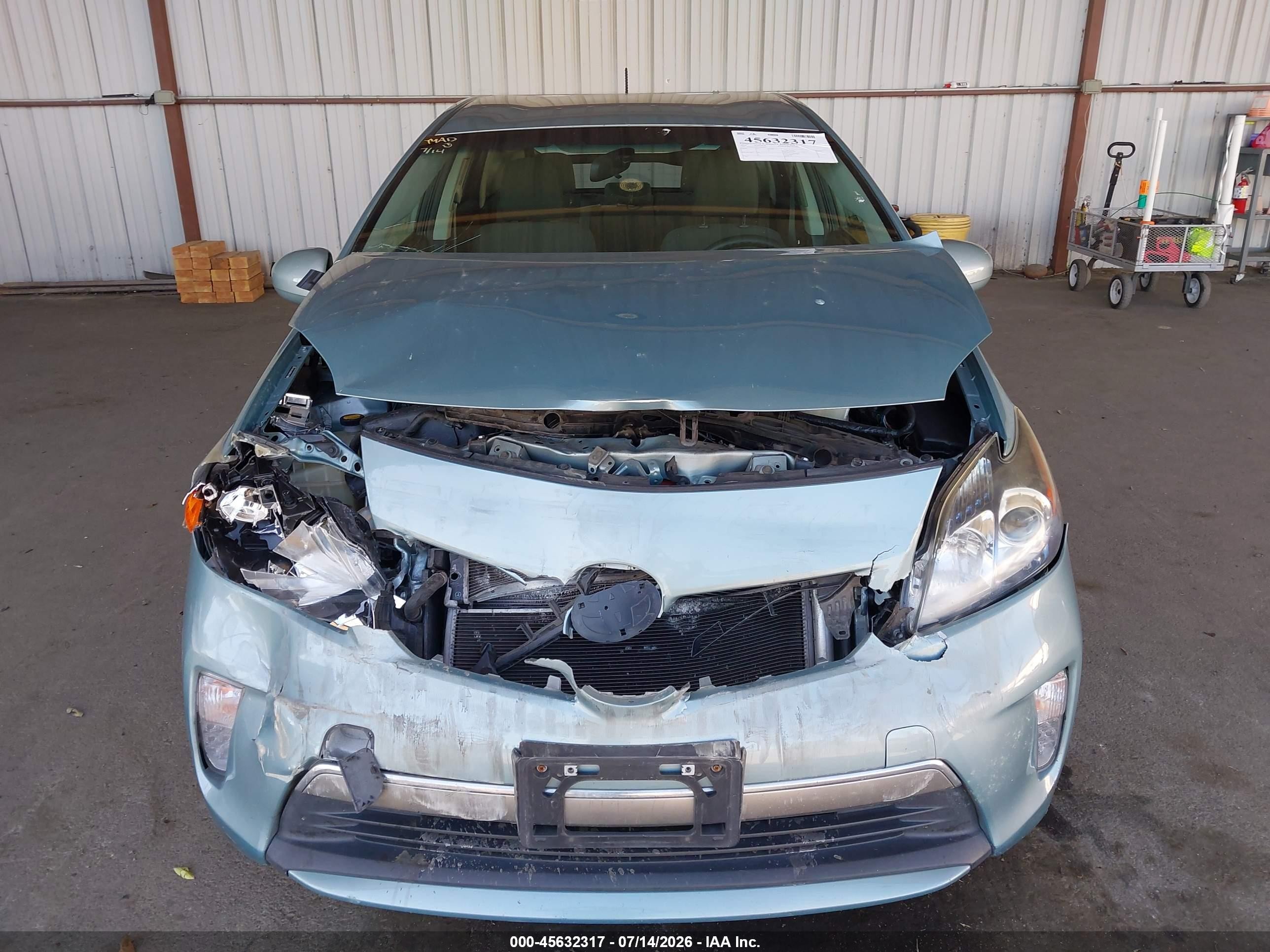 2012 Toyota Prius Plug-in Teal vin: JTDKN3DP0C3014387