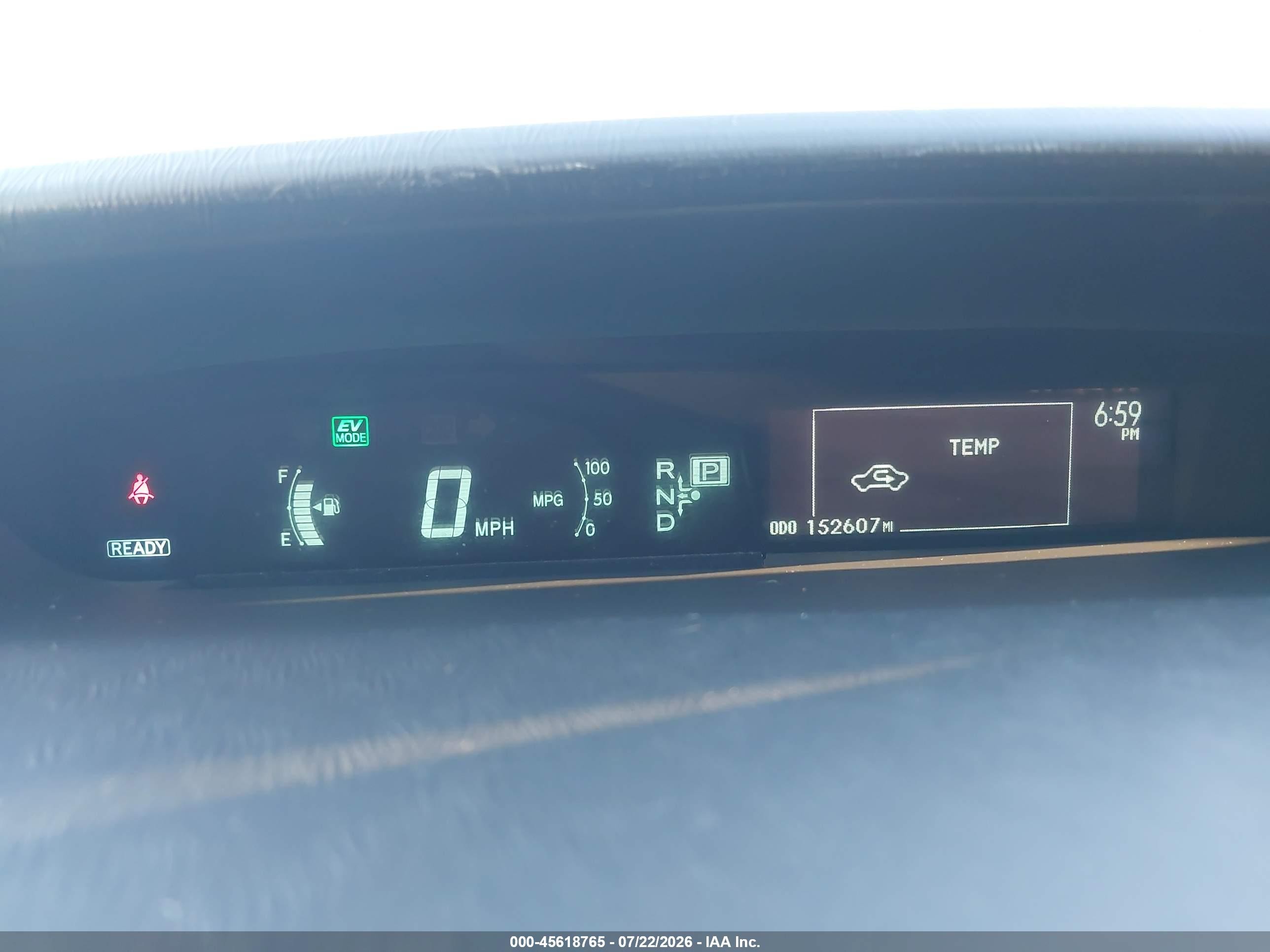2012 Toyota Prius Plug-in Advanced White vin: JTDKN3DP0C3017158
