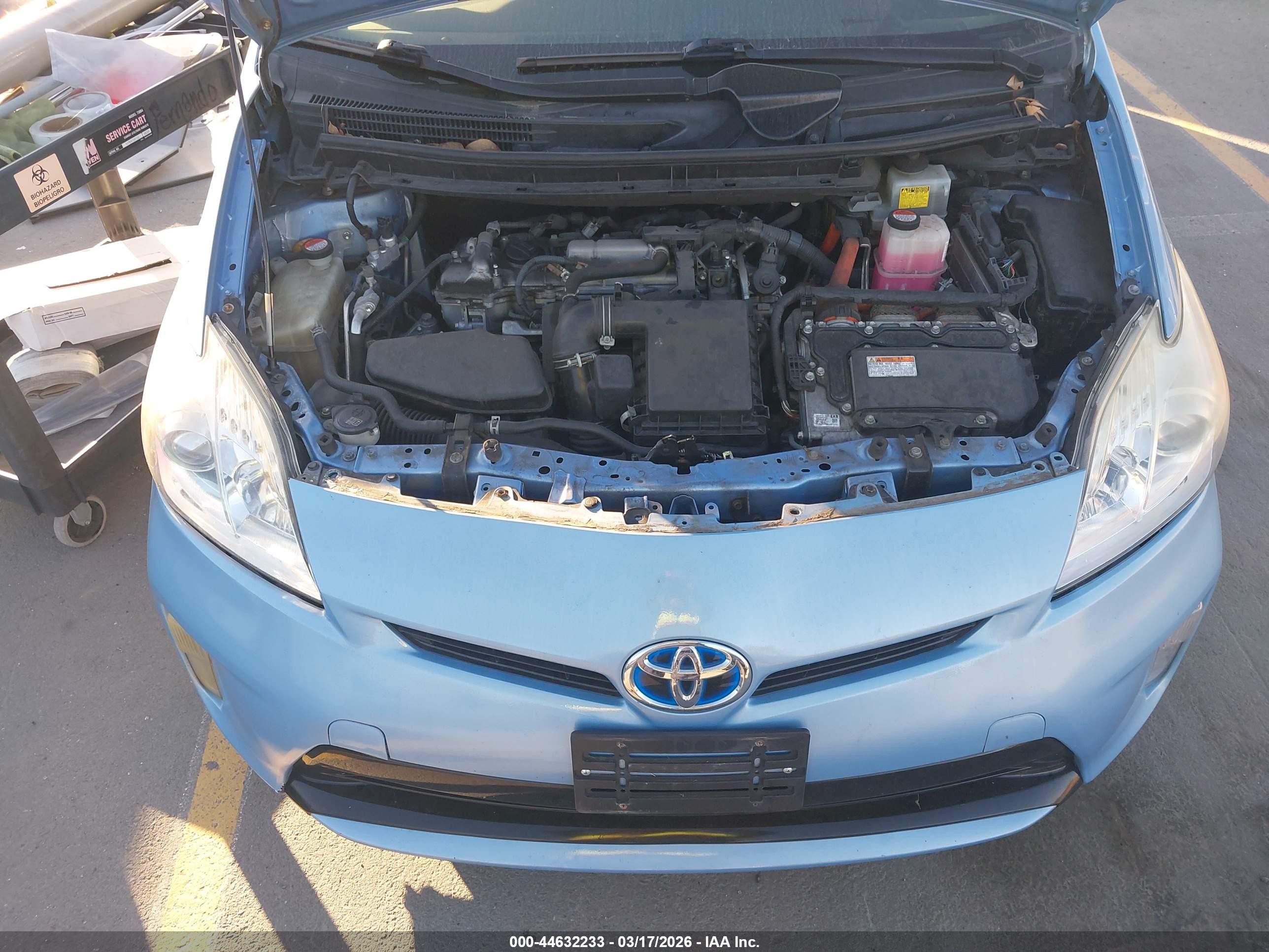 2015 Toyota Prius Plug-in Advanced Blue vin: JTDKN3DP0F3069703