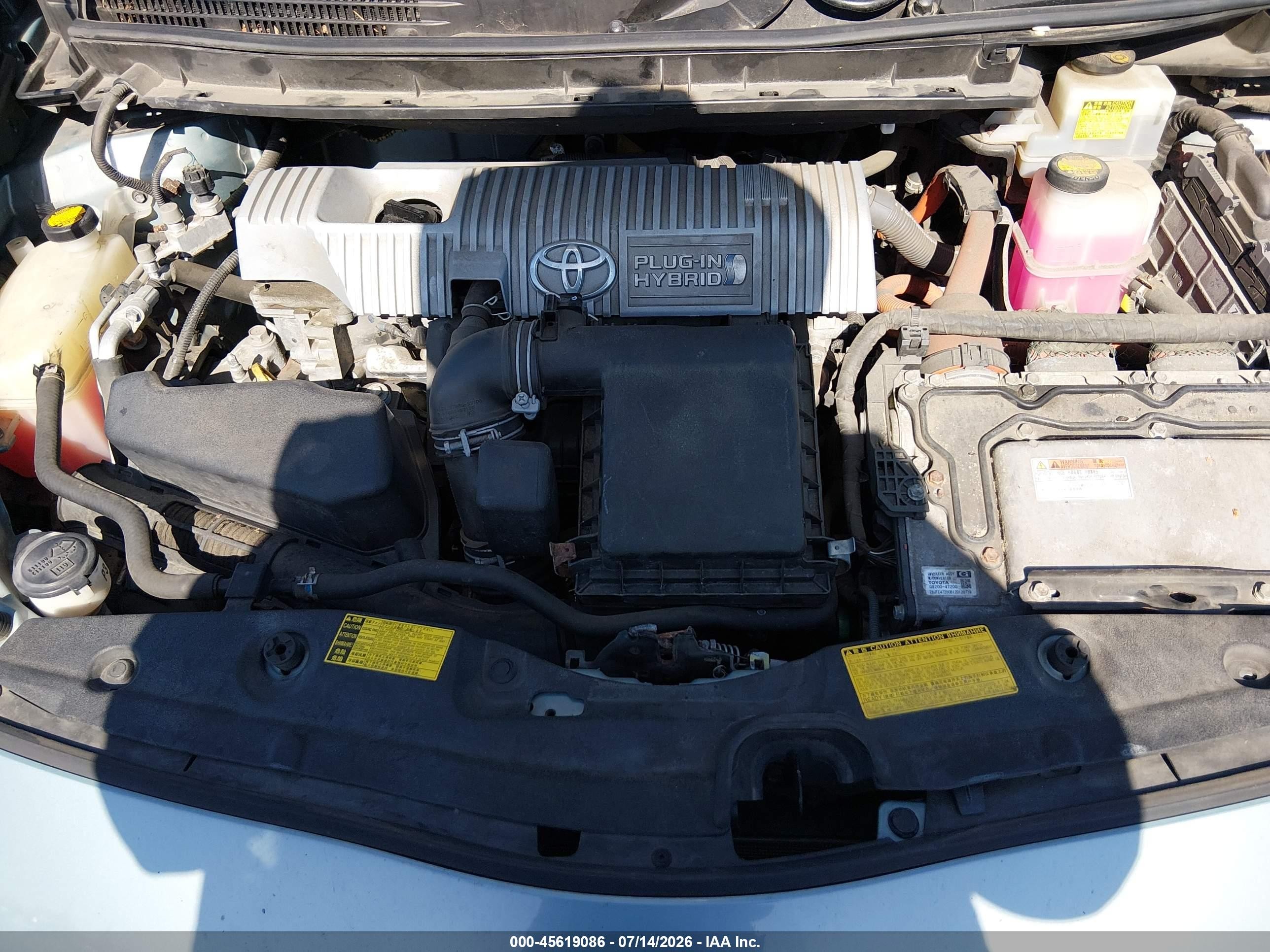 2012 Toyota Prius Plug-in   Light Blue vin: JTDKN3DP1C3011501