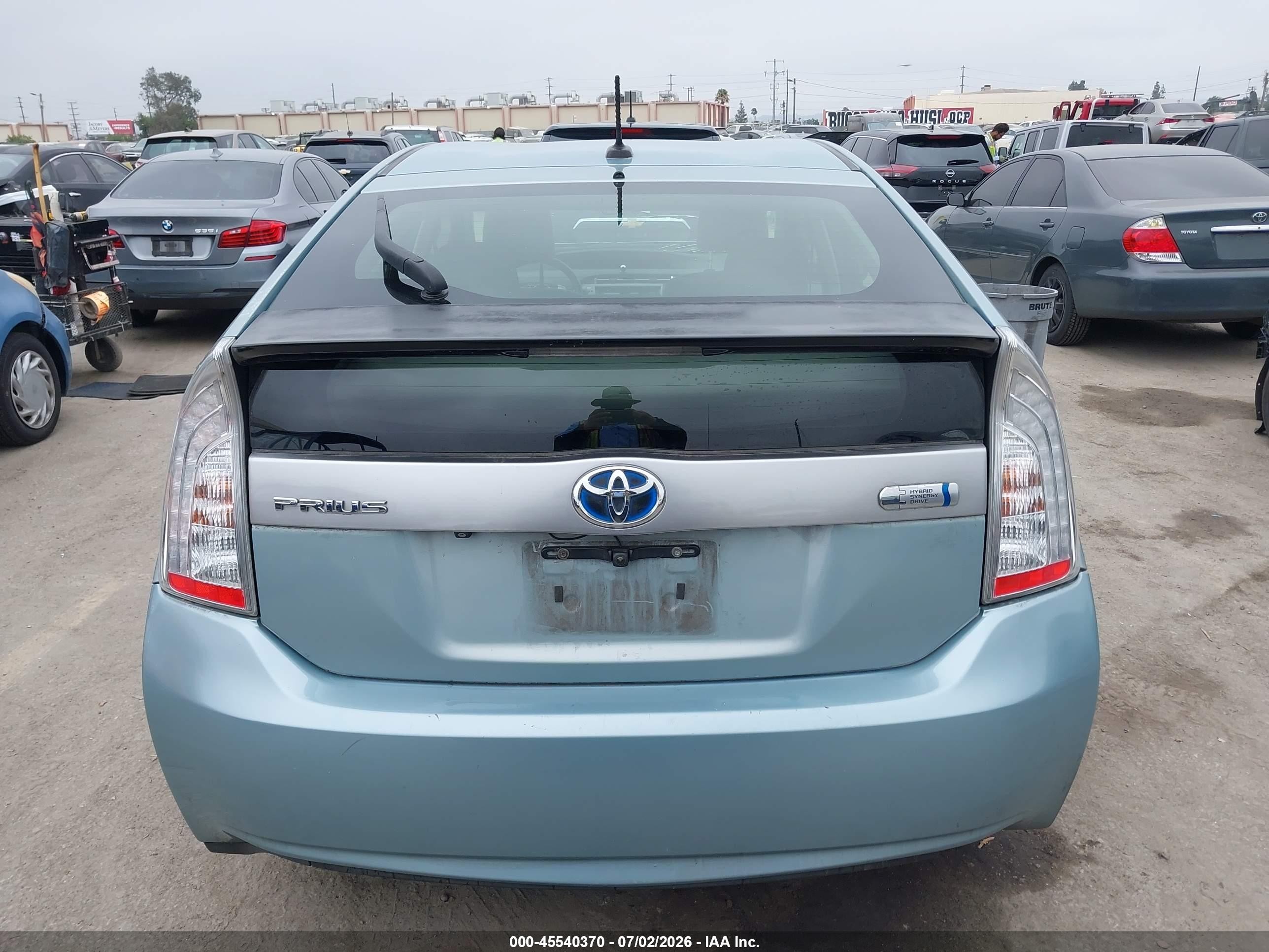 2012 Toyota Prius Plug-in   Light Blue vin: JTDKN3DP1C3014785