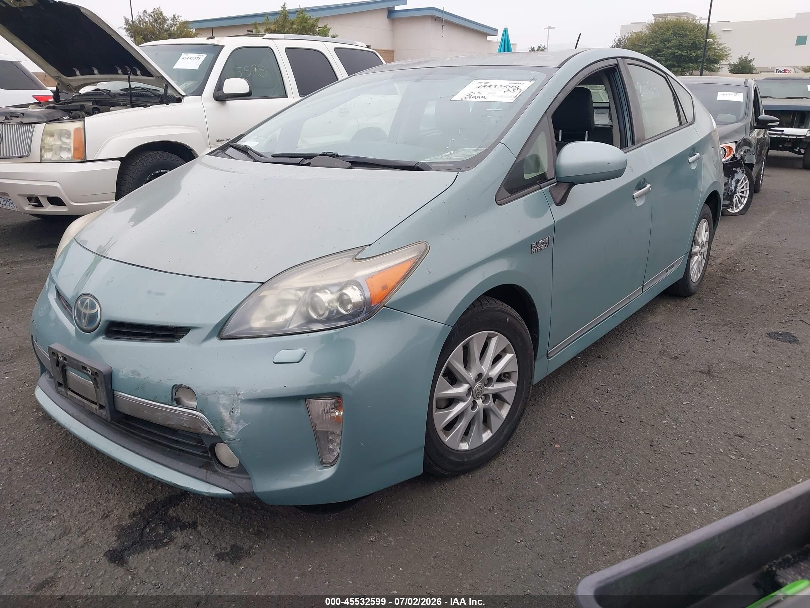 2013 Toyota Prius Plug-in Advanced Teal vin: JTDKN3DP1D3045939