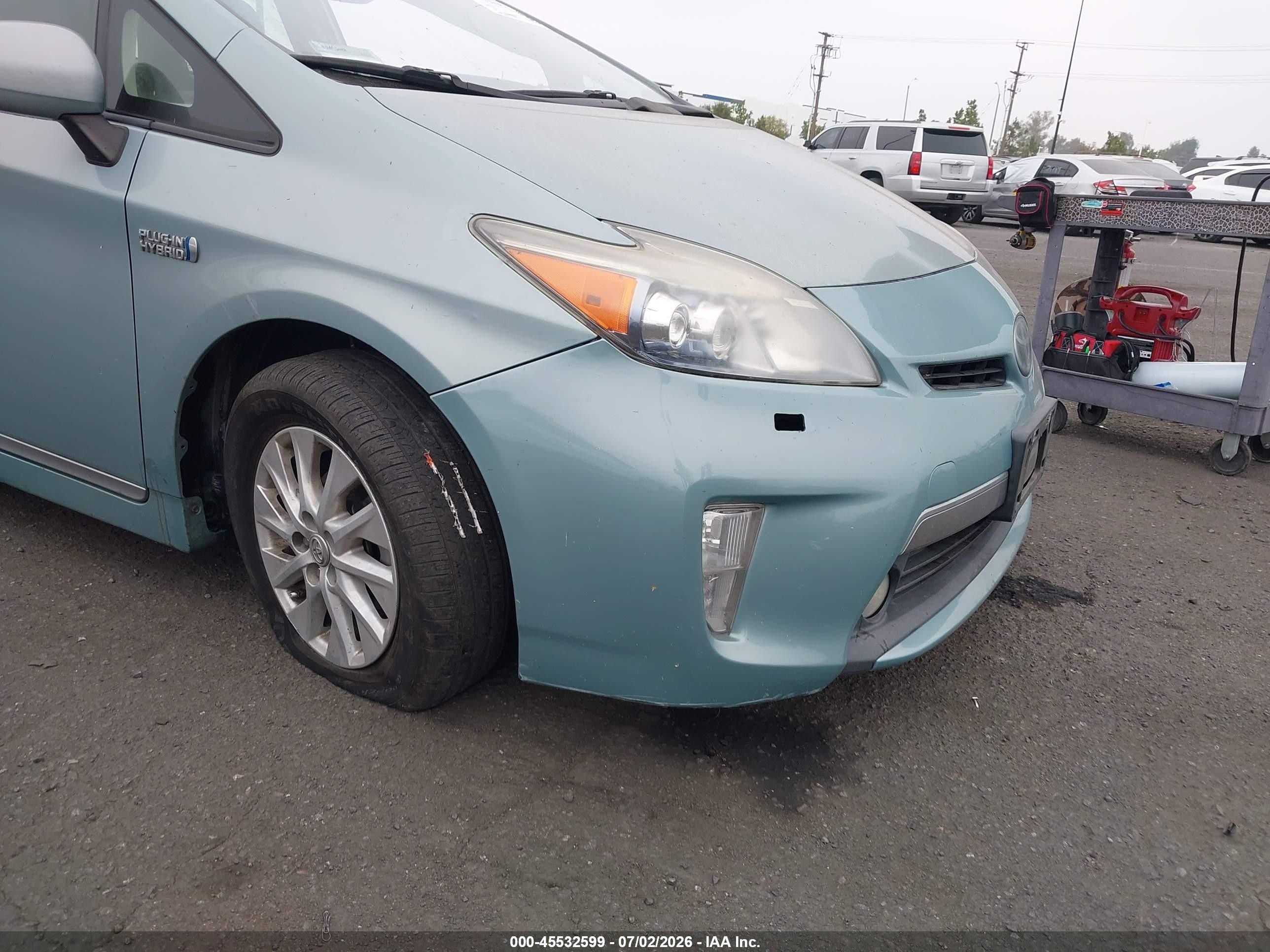 2013 Toyota Prius Plug-in Advanced Teal vin: JTDKN3DP1D3045939