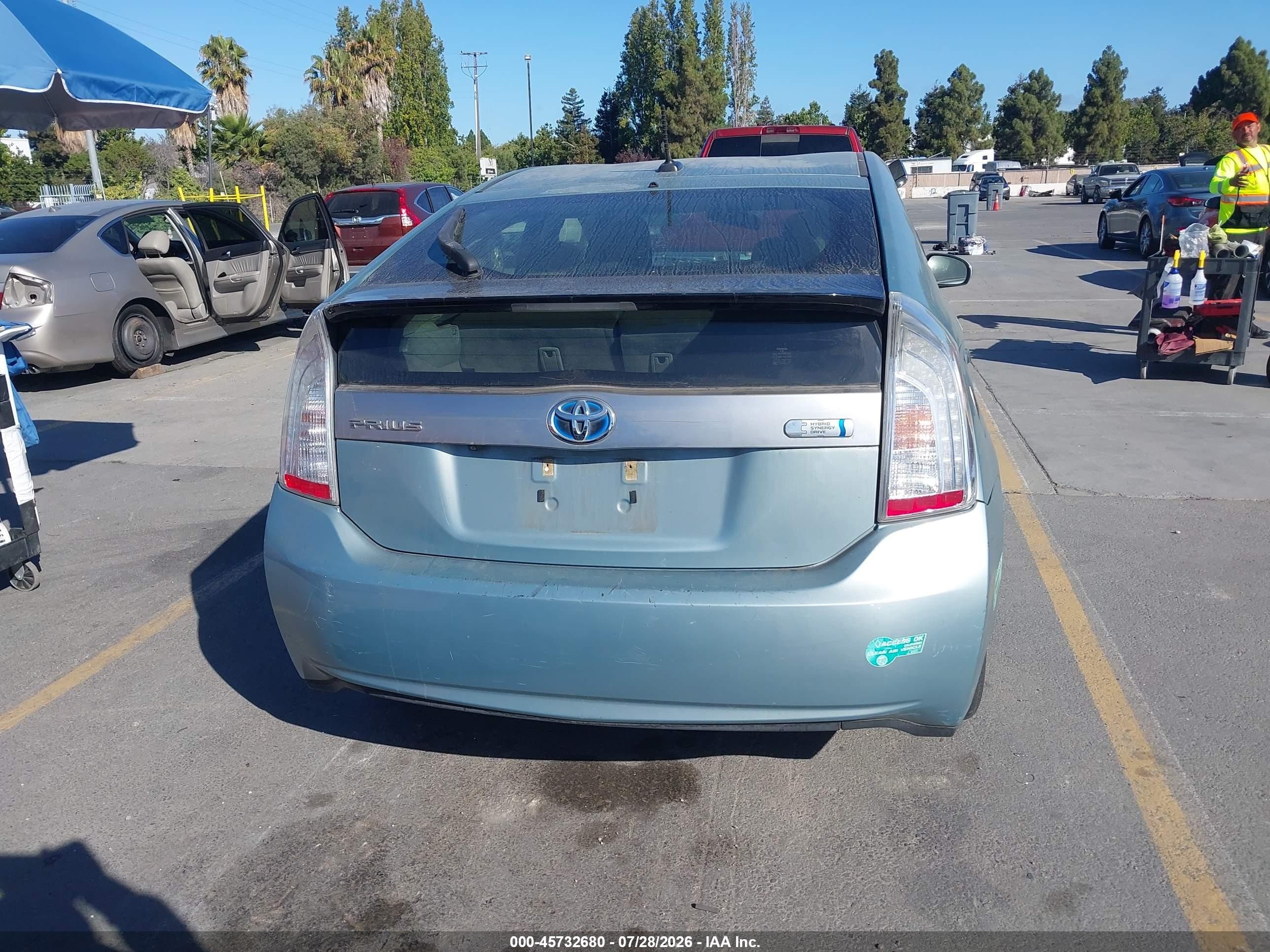 2015 Toyota Prius Plug-in Blue vin: JTDKN3DP1F3068477