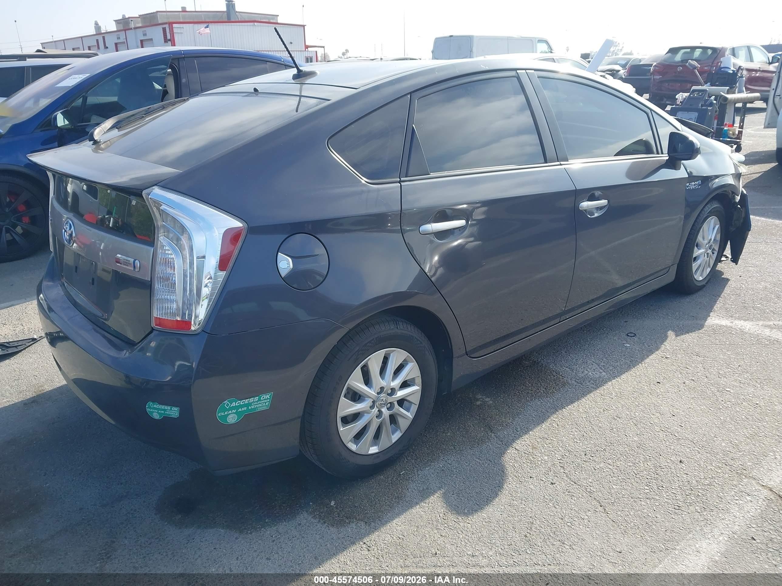 2015 Toyota Prius Plug-in Advanced Серый vin: JTDKN3DP1F3072822