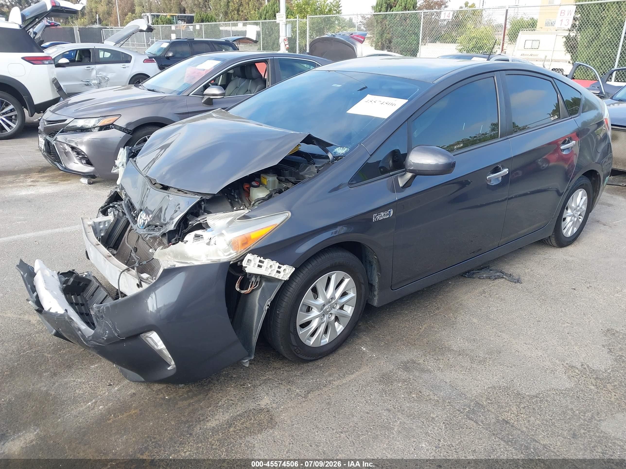 2015 Toyota Prius Plug-in Advanced Серый vin: JTDKN3DP1F3072822