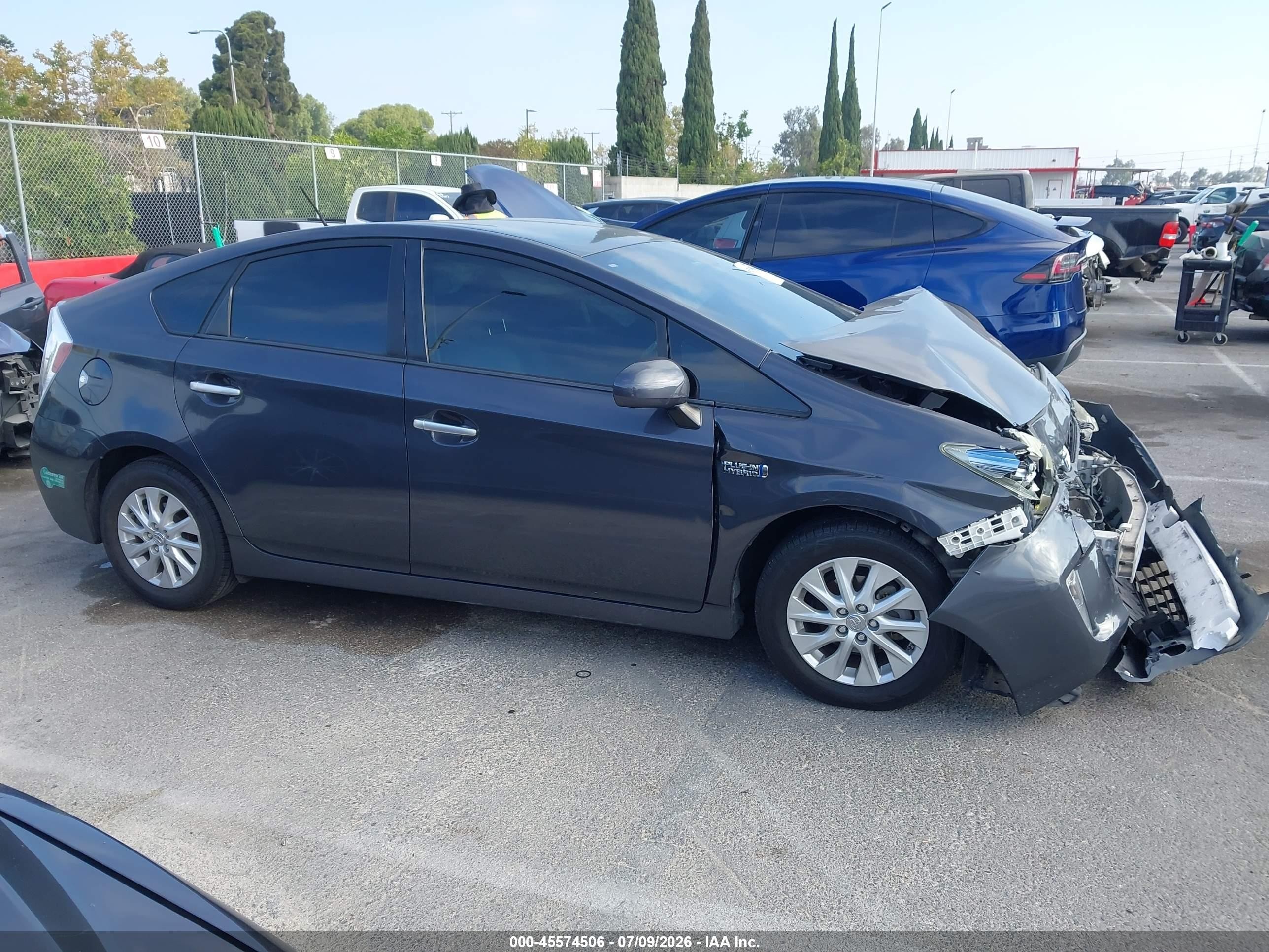 2015 Toyota Prius Plug-in Advanced Серый vin: JTDKN3DP1F3072822