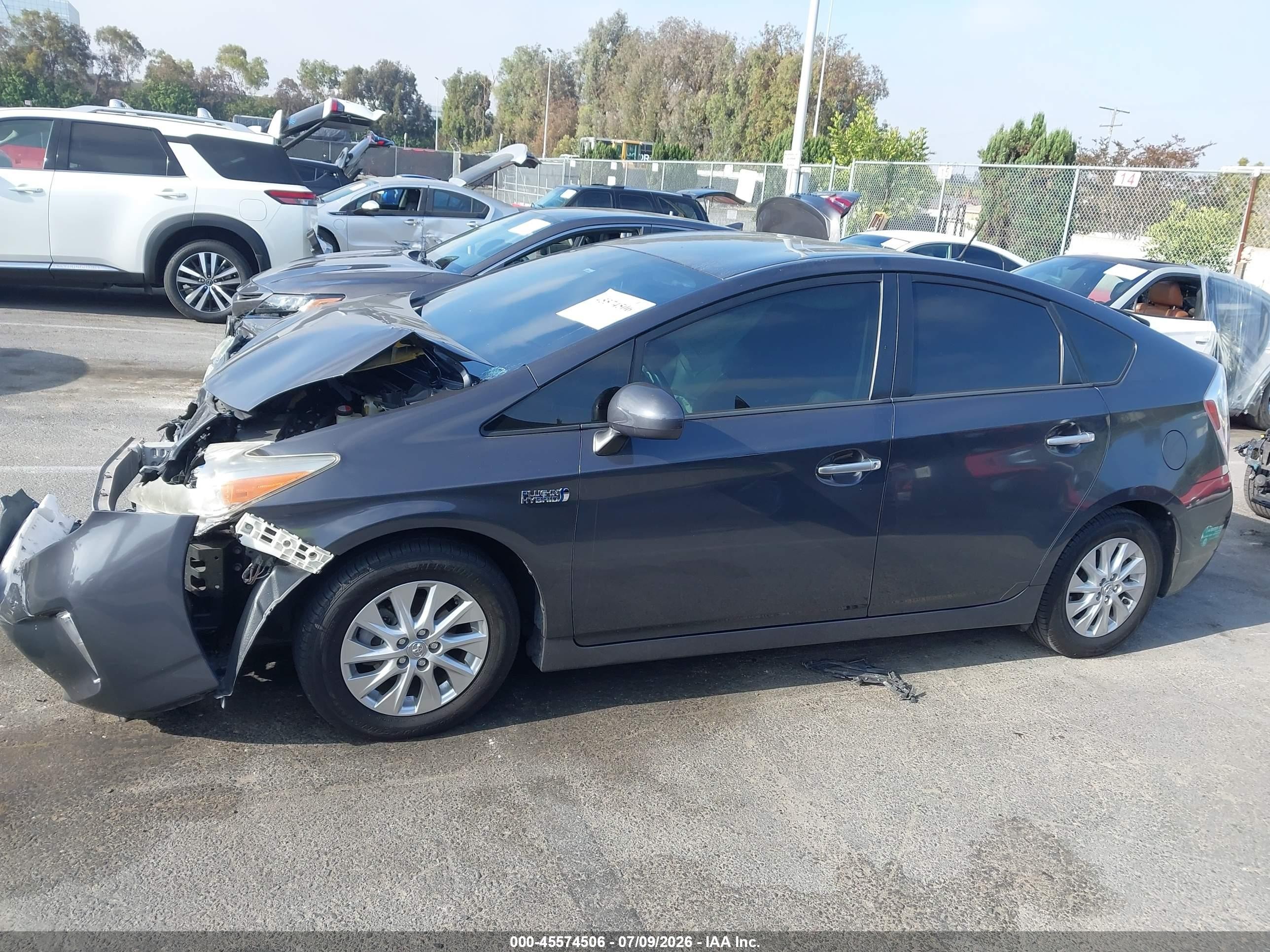 2015 Toyota Prius Plug-in Advanced Серый vin: JTDKN3DP1F3072822