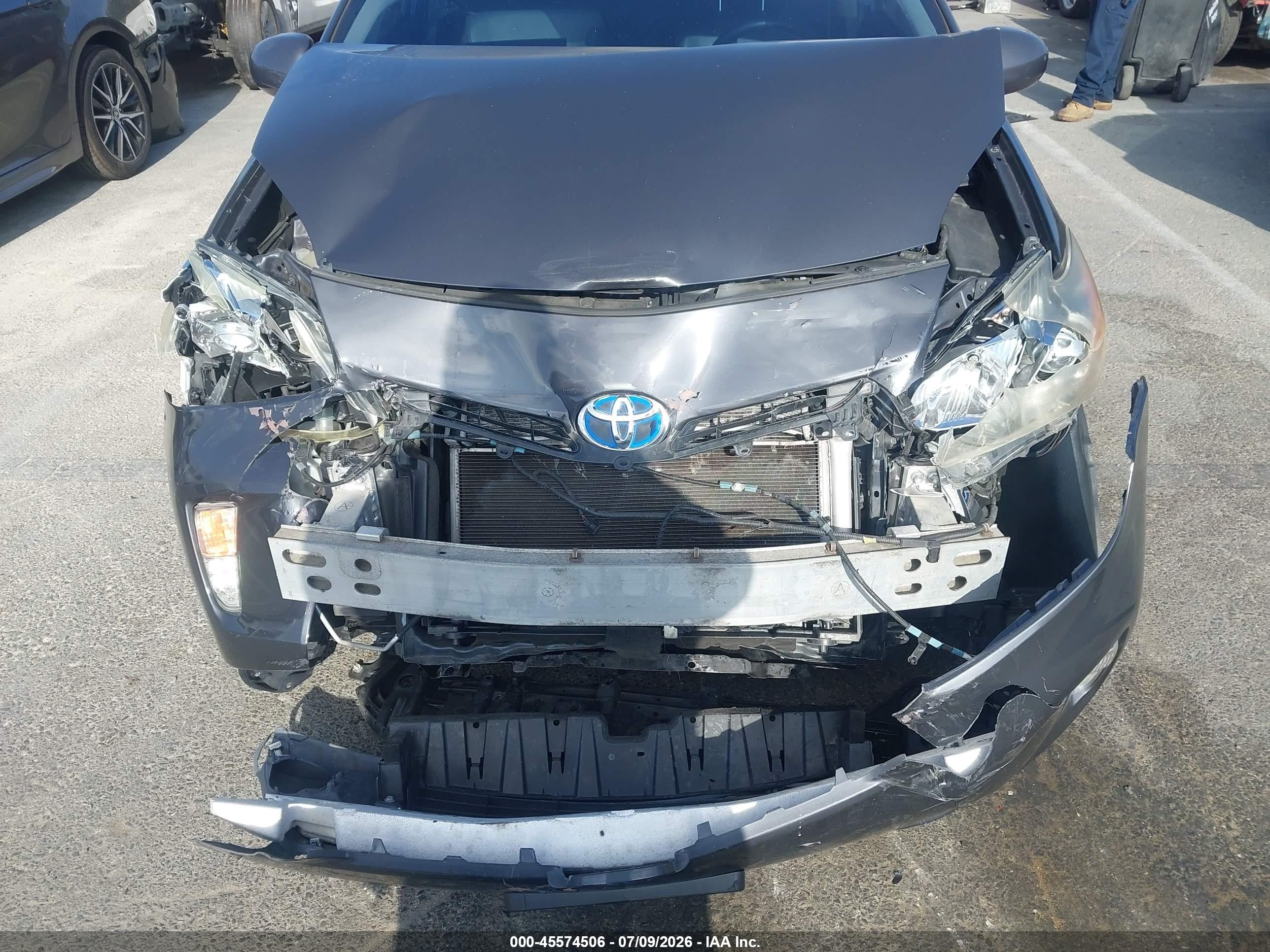 2015 Toyota Prius Plug-in Advanced Серый vin: JTDKN3DP1F3072822