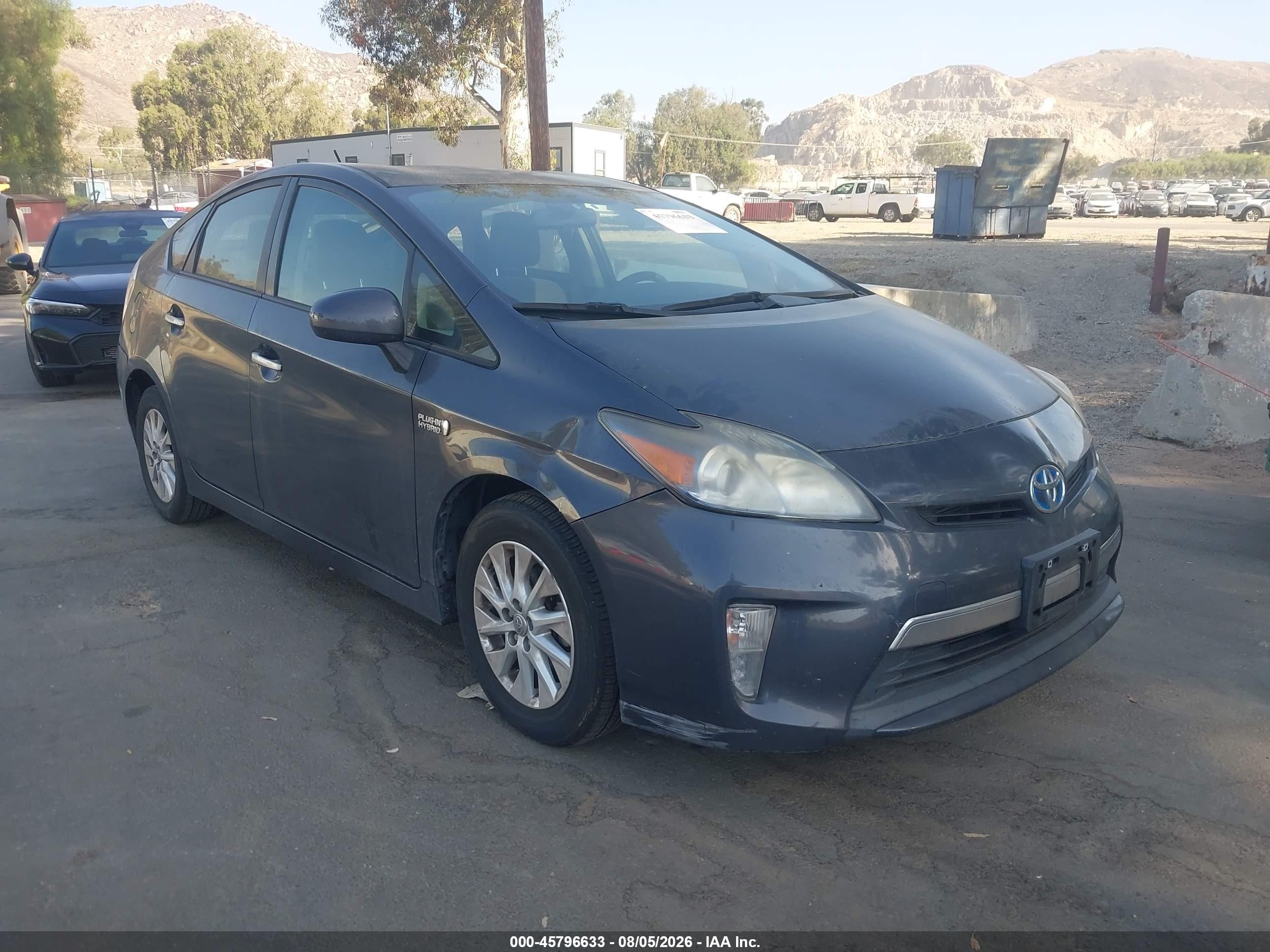 2012 Toyota Prius Plug-in   Серый vin: JTDKN3DP2C3020692