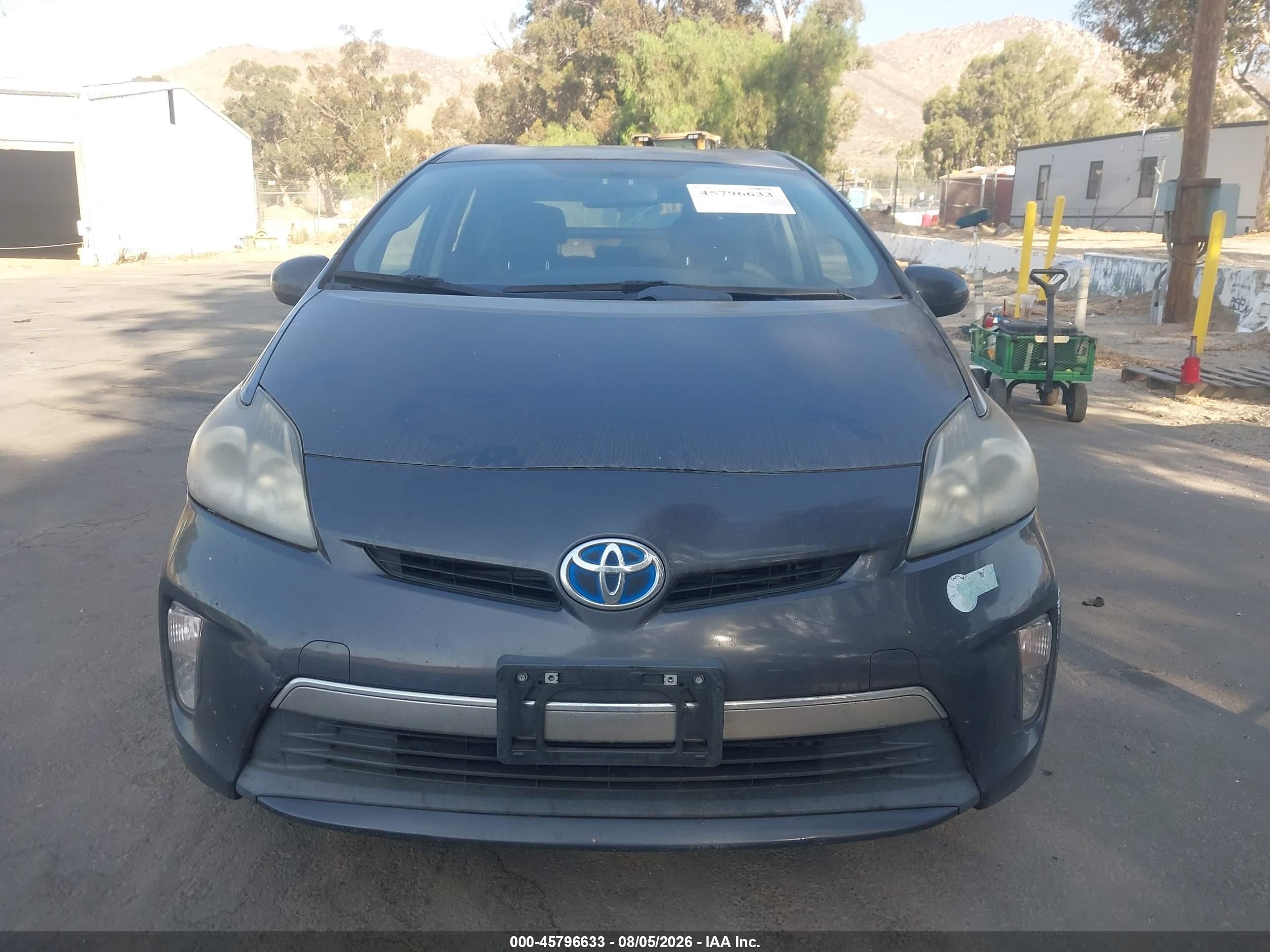 2012 Toyota Prius Plug-in   Gray vin: JTDKN3DP2C3020692