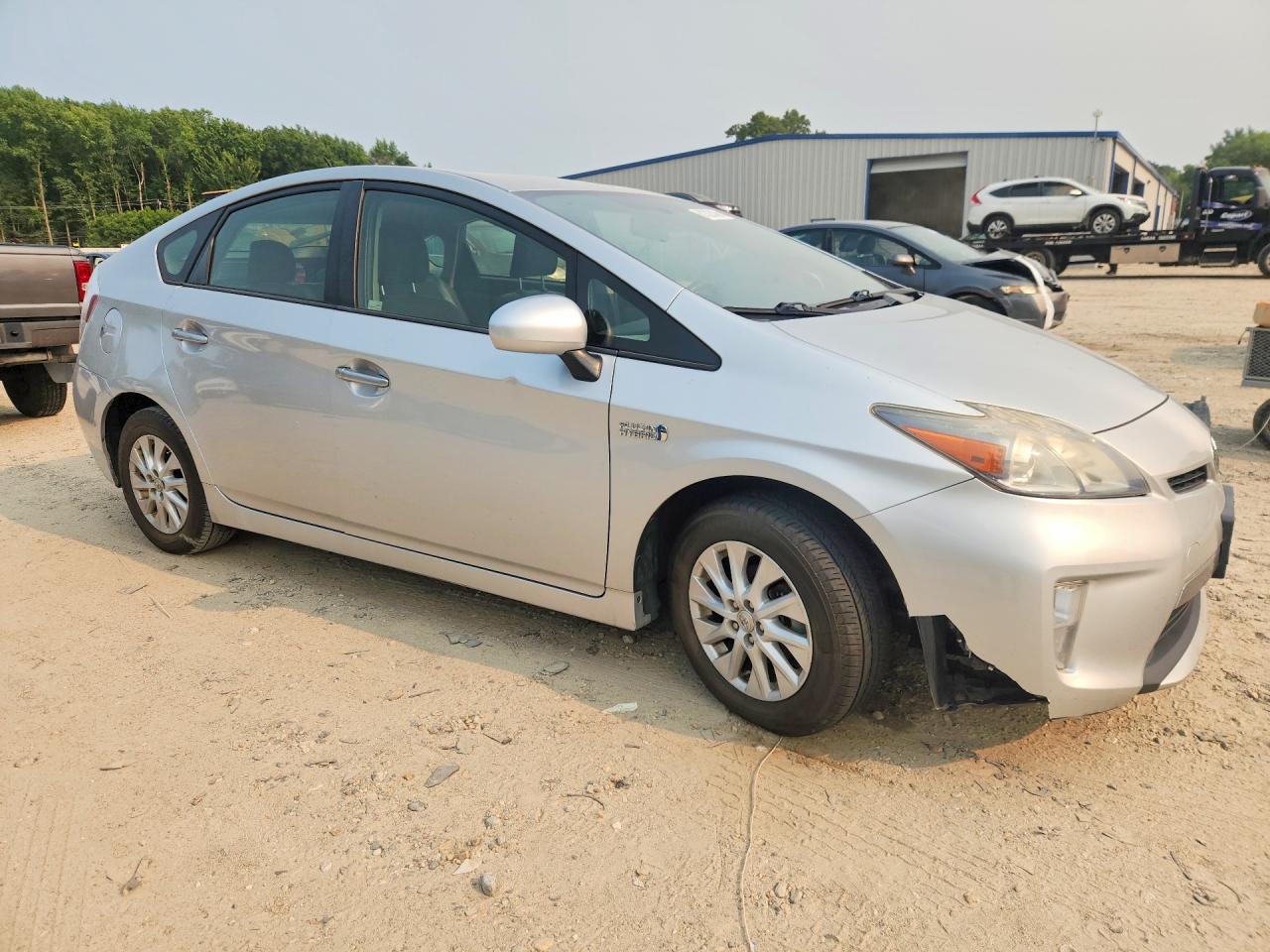 2013 Toyota Prius Plug-in Hybrid Base Серебряный vin: JTDKN3DP2D3038921