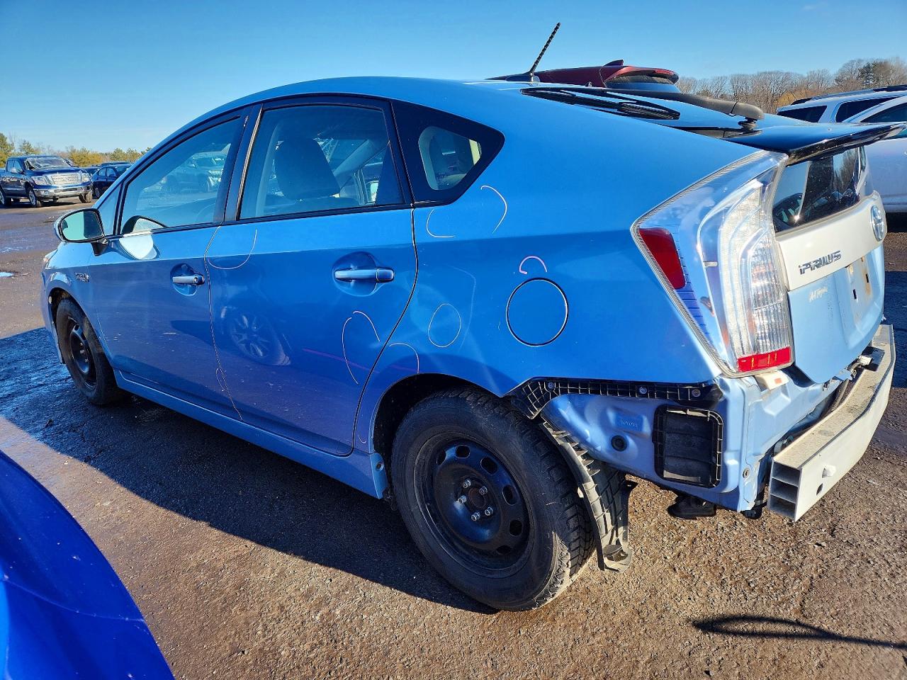 2014 Toyota Prius Plug-in Hybrid Base Blue vin: JTDKN3DP2E3051833