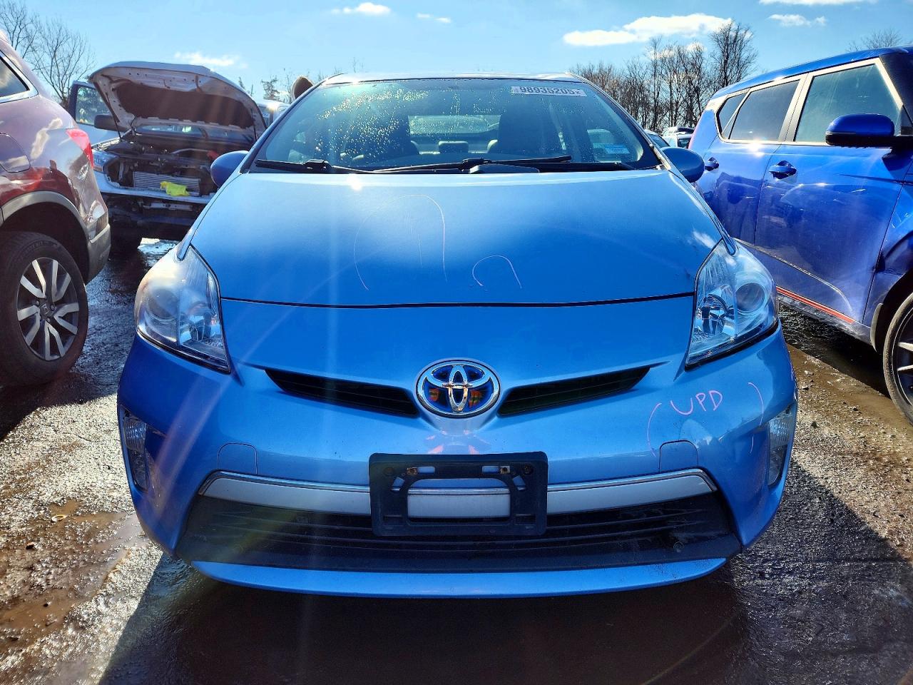 2014 Toyota Prius Plug-in Hybrid Base Blue vin: JTDKN3DP2E3051833
