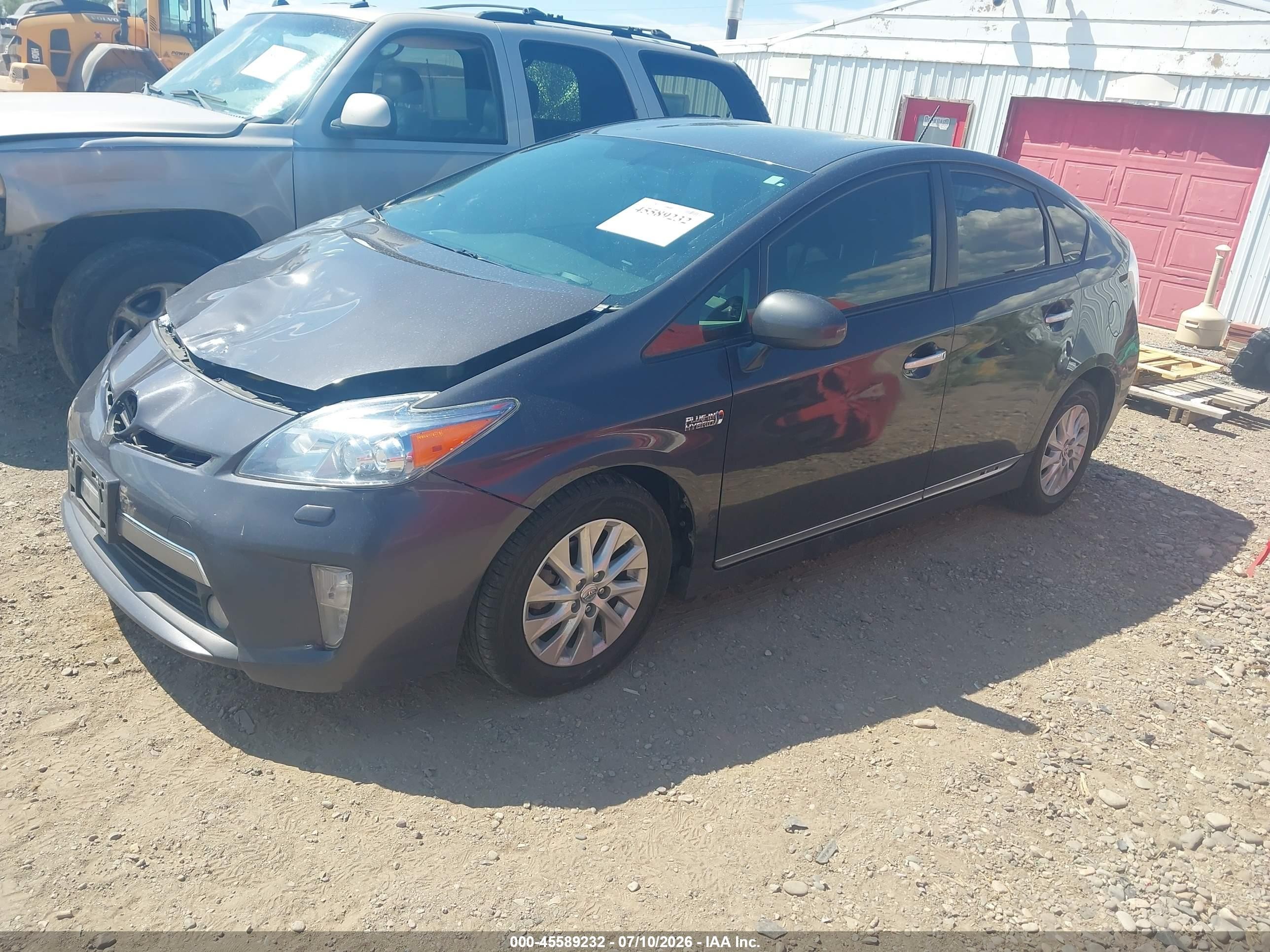 2014 Toyota Prius Plug-in Advanced Gray vin: JTDKN3DP2E3063819