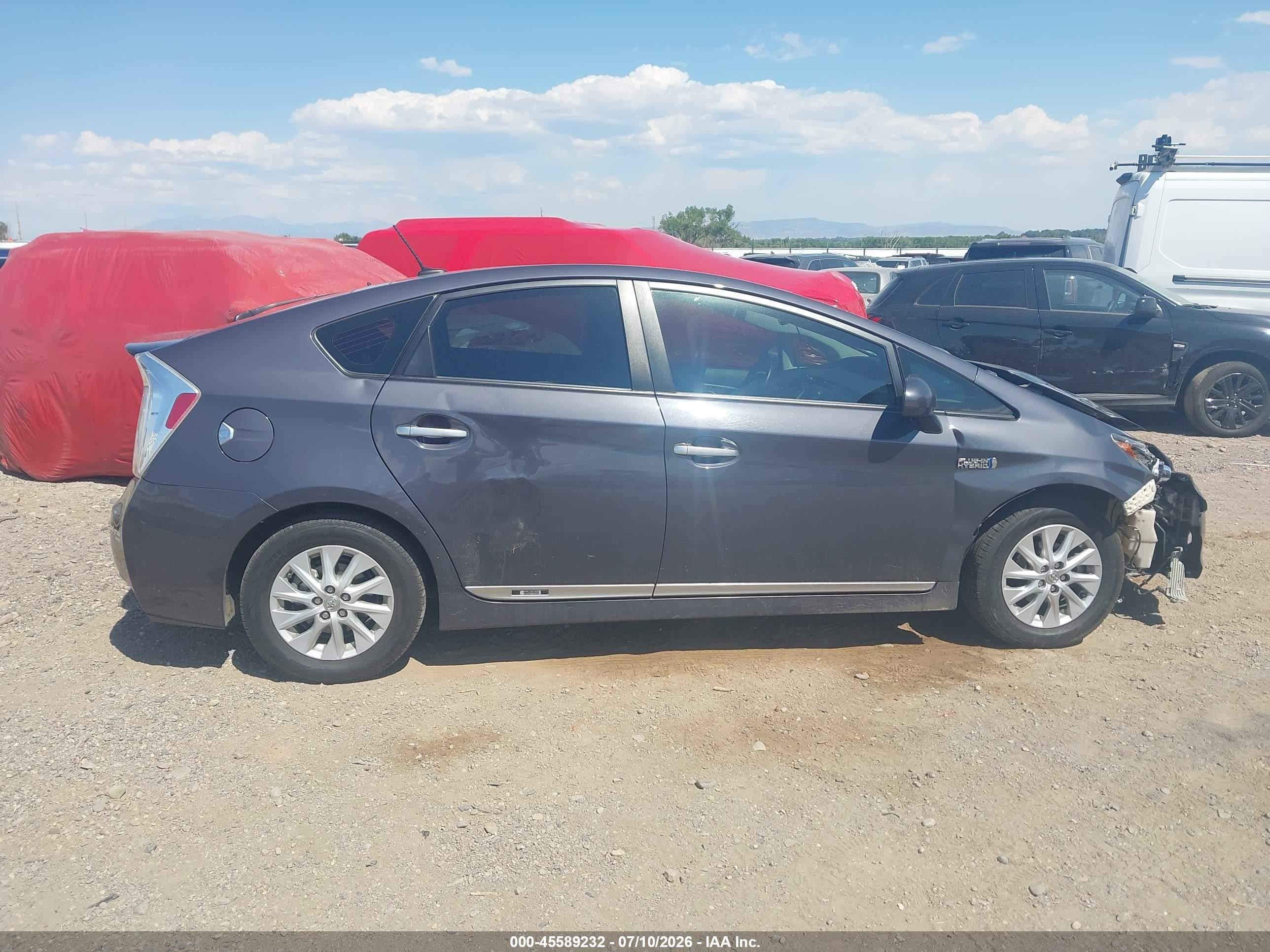 2014 Toyota Prius Plug-in Advanced Gray vin: JTDKN3DP2E3063819