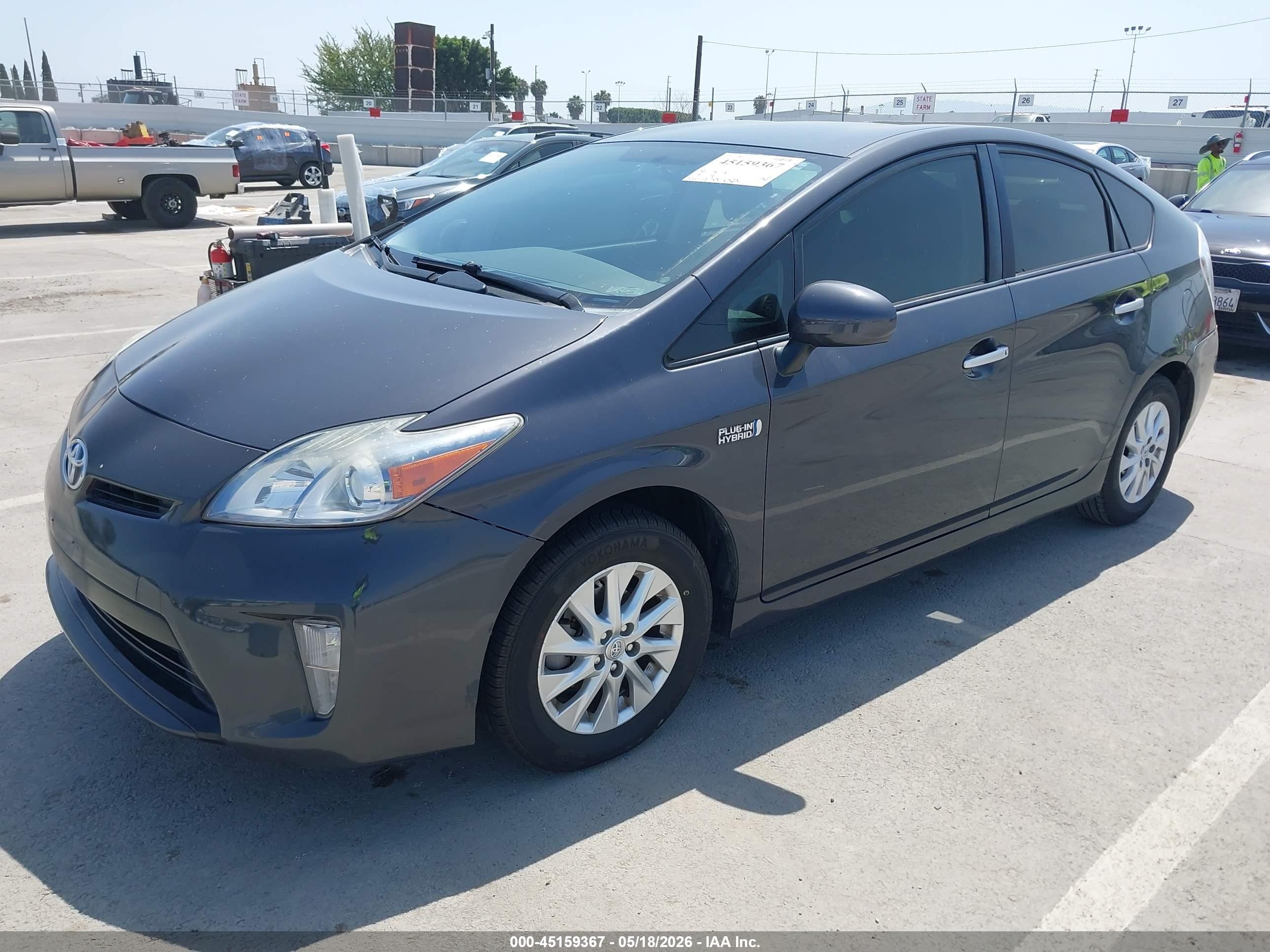 2015 Toyota Prius Plug-in   Gray vin: JTDKN3DP2F3073879