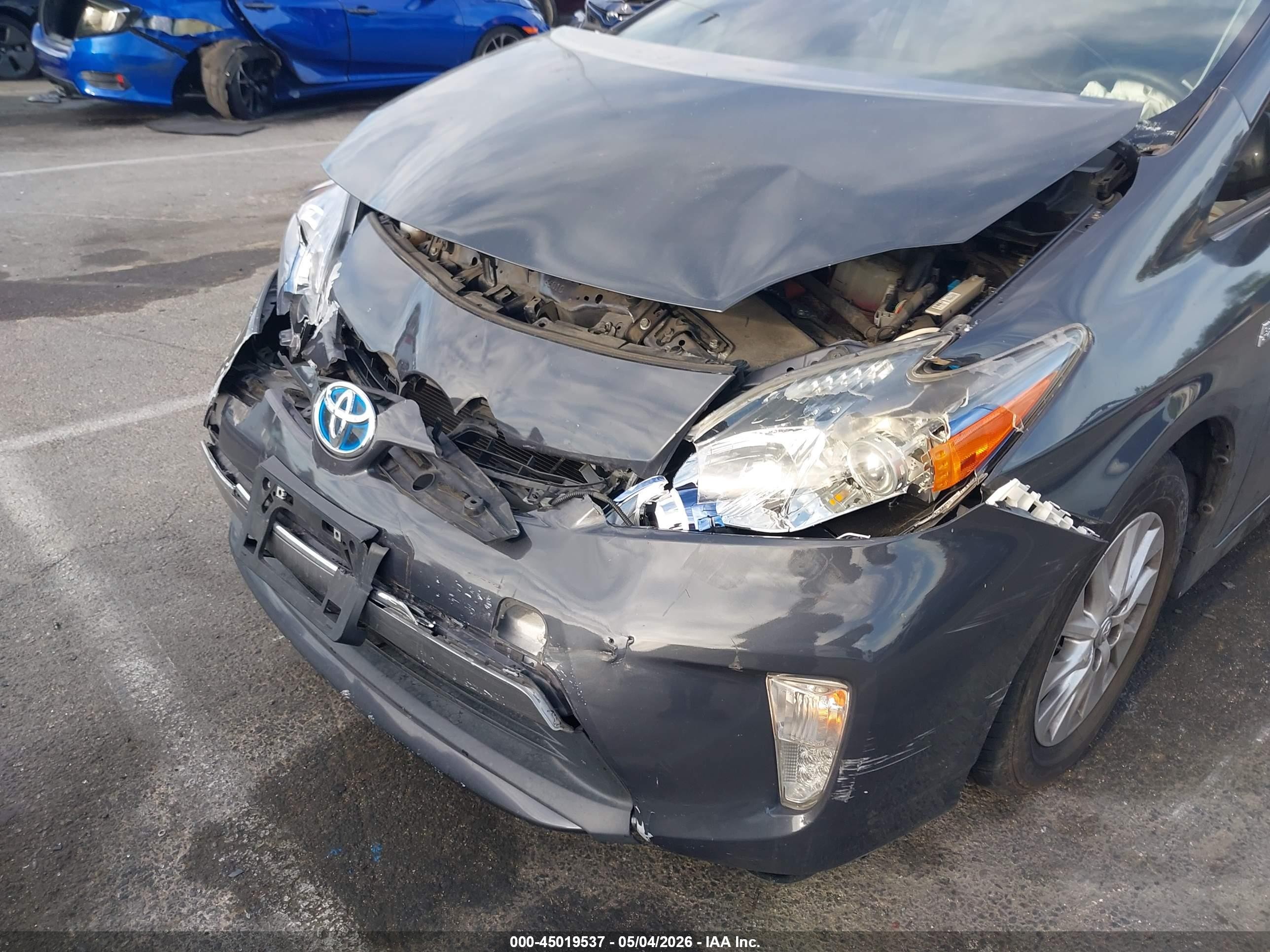 2015 Toyota Prius Plug-in   Gray vin: JTDKN3DP2F3074739