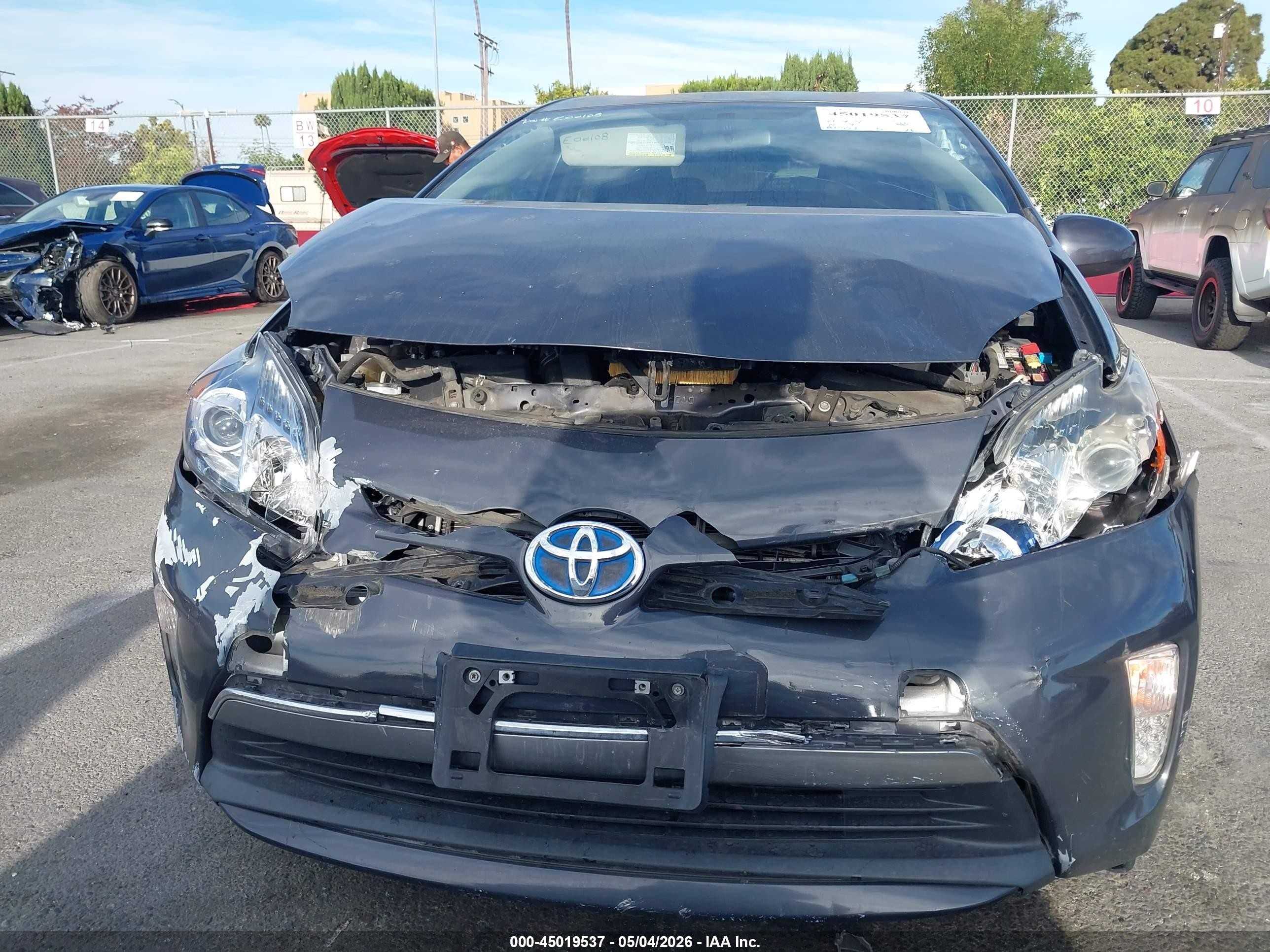 2015 Toyota Prius Plug-in   Gray vin: JTDKN3DP2F3074739