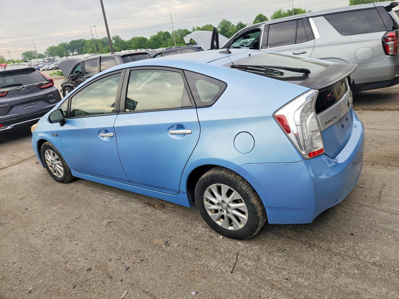 2012 Toyota Prius Plug-in Hybrid Base Синий vin: JTDKN3DP3C3017039