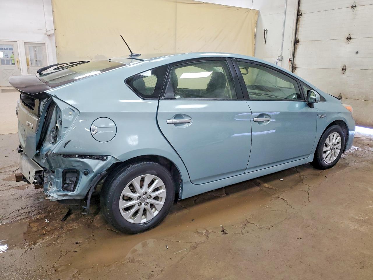 2012 Toyota Prius Plug-in Hybrid Advanced Blue vin: JTDKN3DP3C3019762
