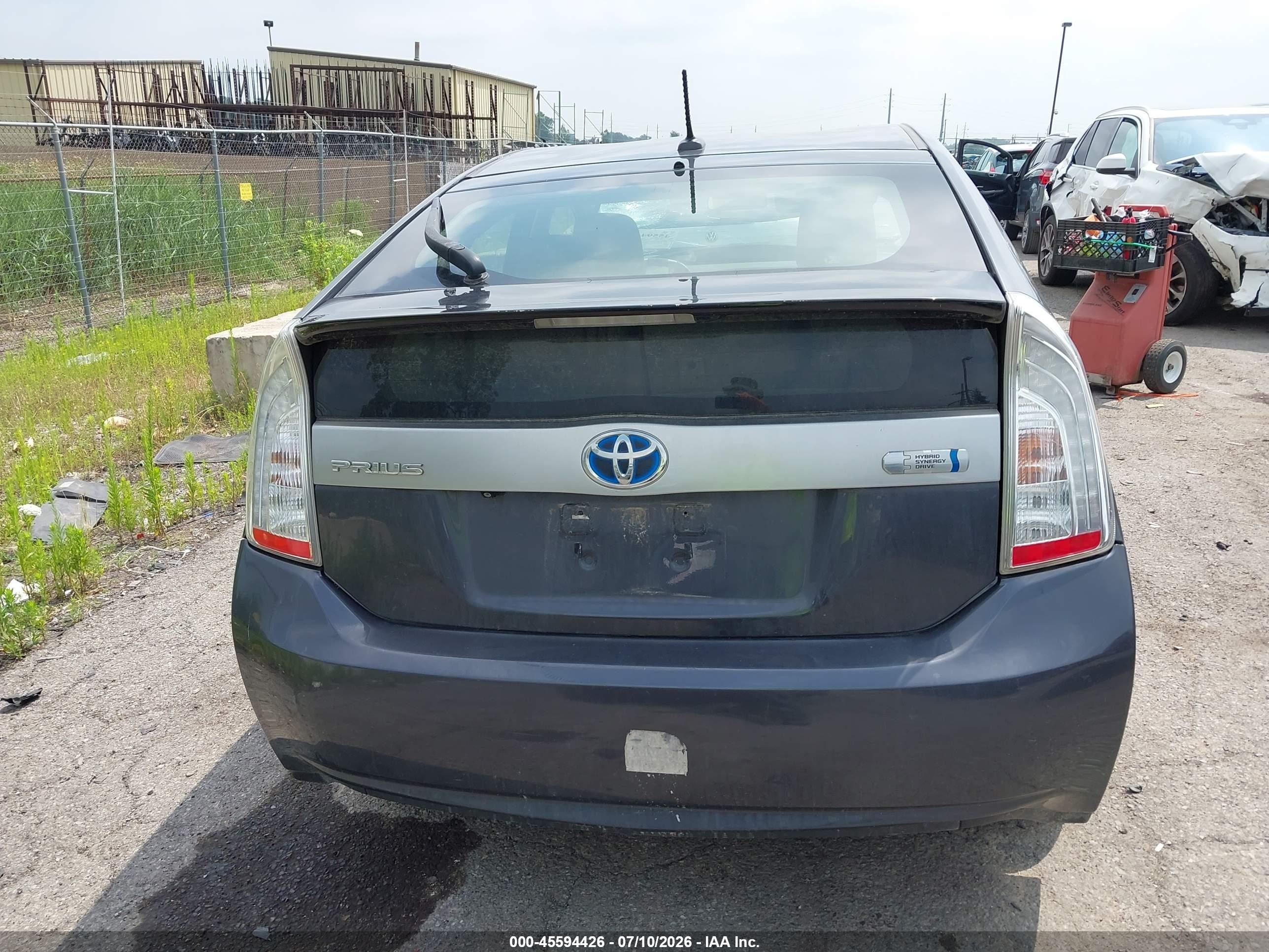 2012 Toyota Prius Plug-in   Gray vin: JTDKN3DP3C3023150