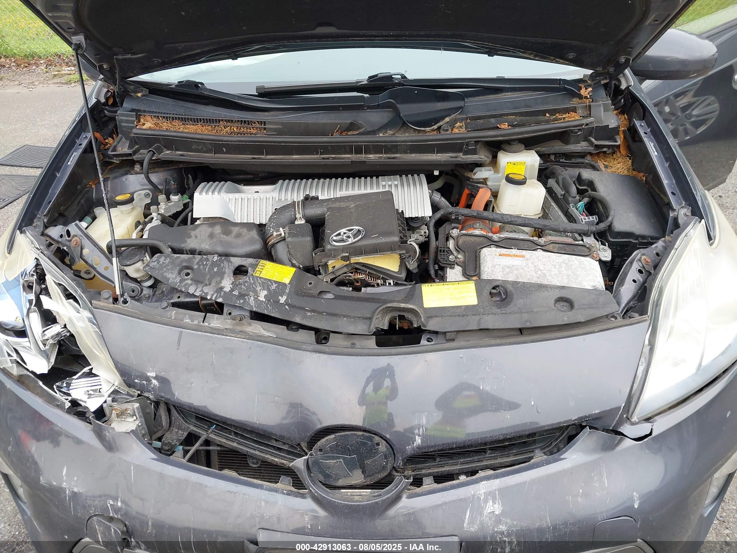 2012 Toyota Prius Plug-in   Gray vin: JTDKN3DP3C3024119