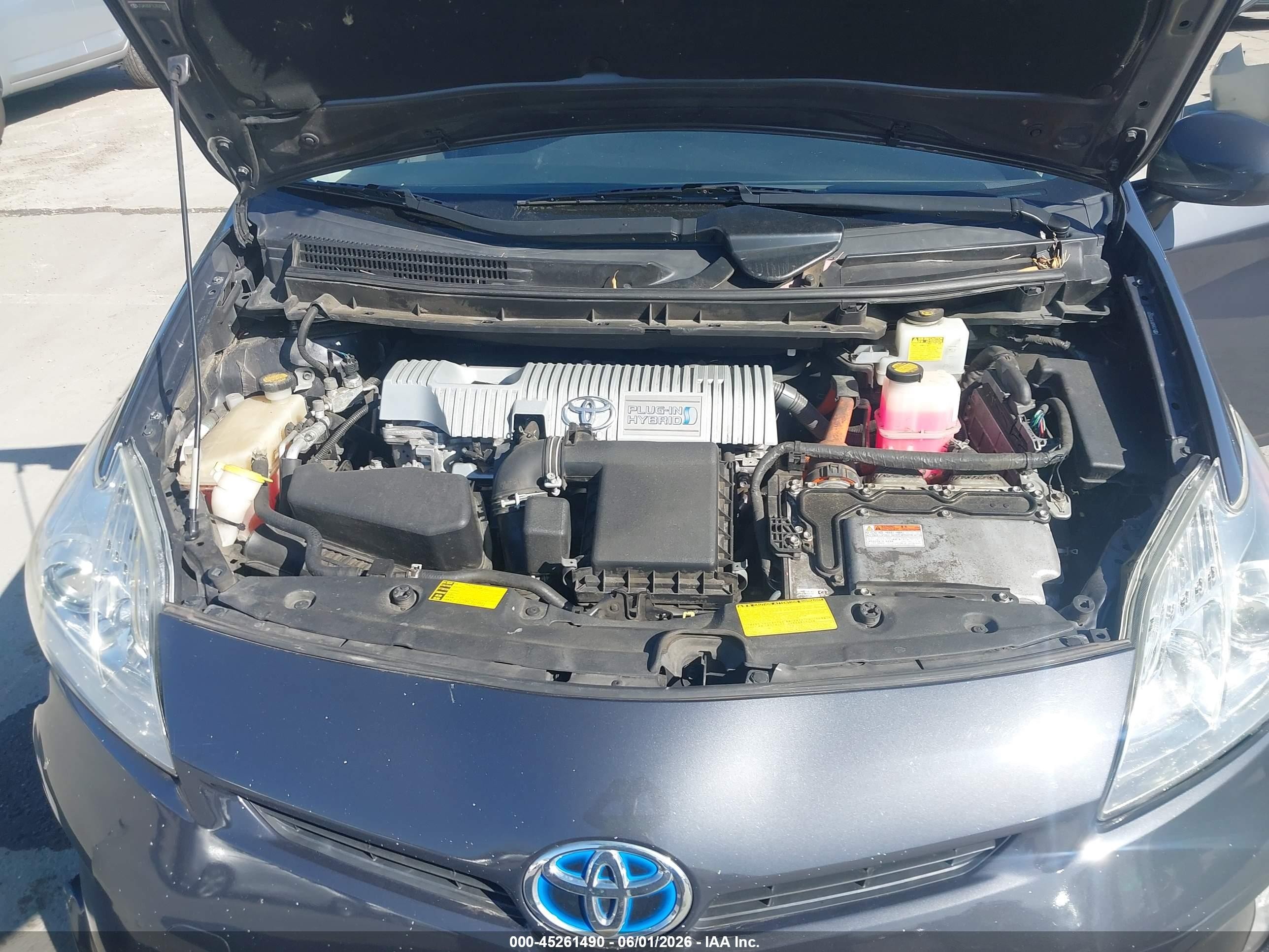 2012 Toyota Prius Plug-in Gray vin: JTDKN3DP3C3025030