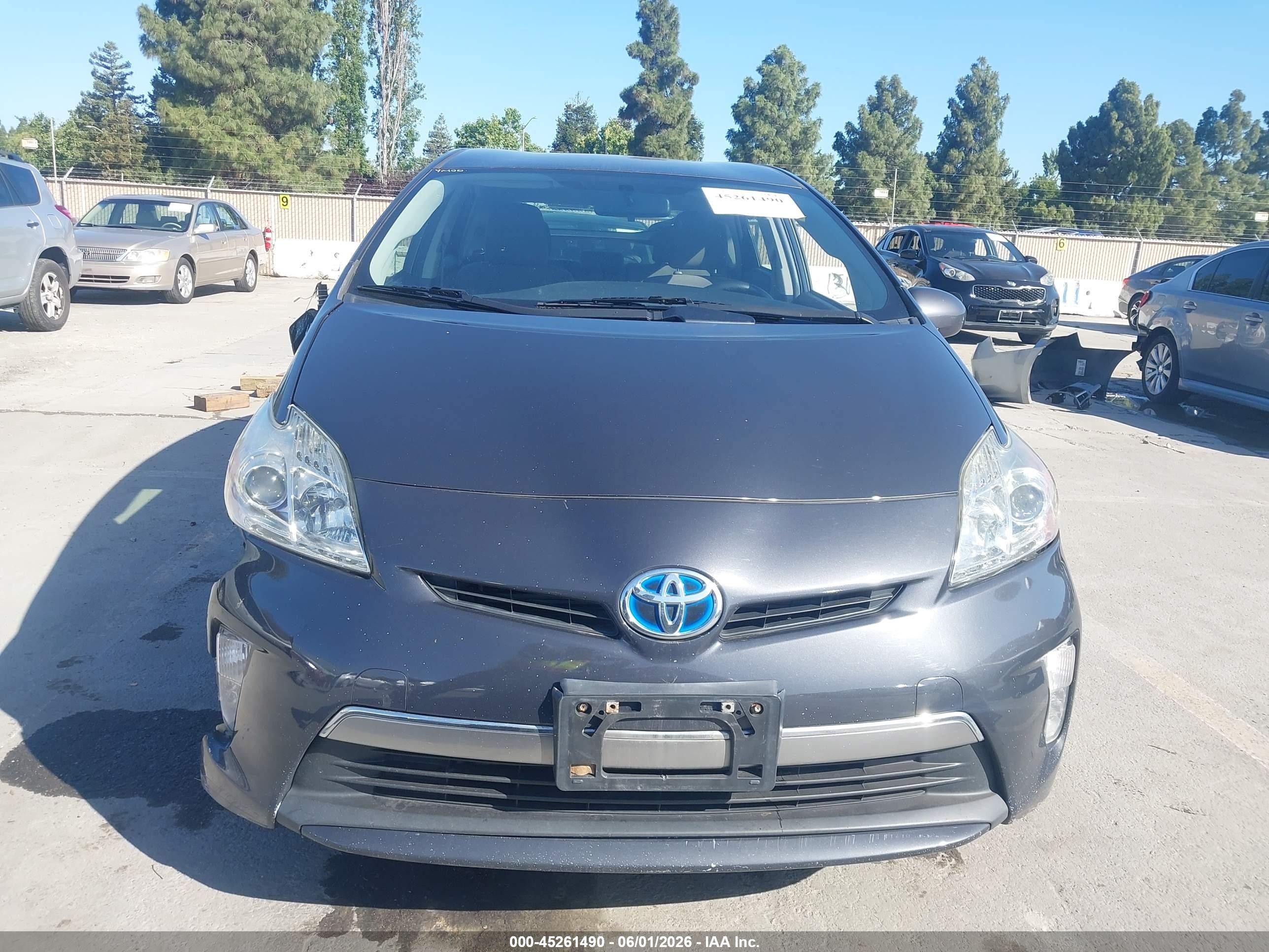 2012 Toyota Prius Plug-in Gray vin: JTDKN3DP3C3025030