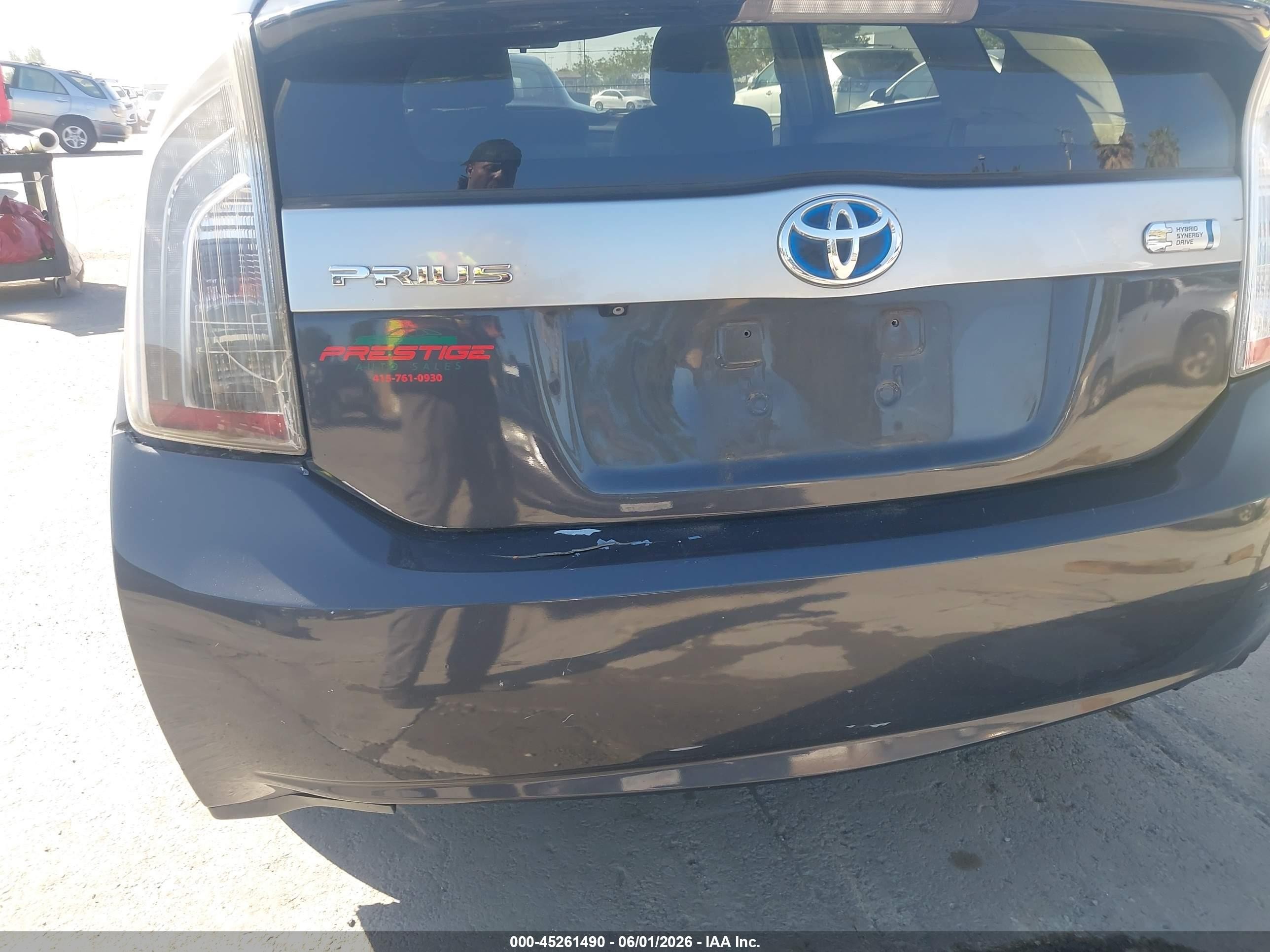 2012 Toyota Prius Plug-in Gray vin: JTDKN3DP3C3025030