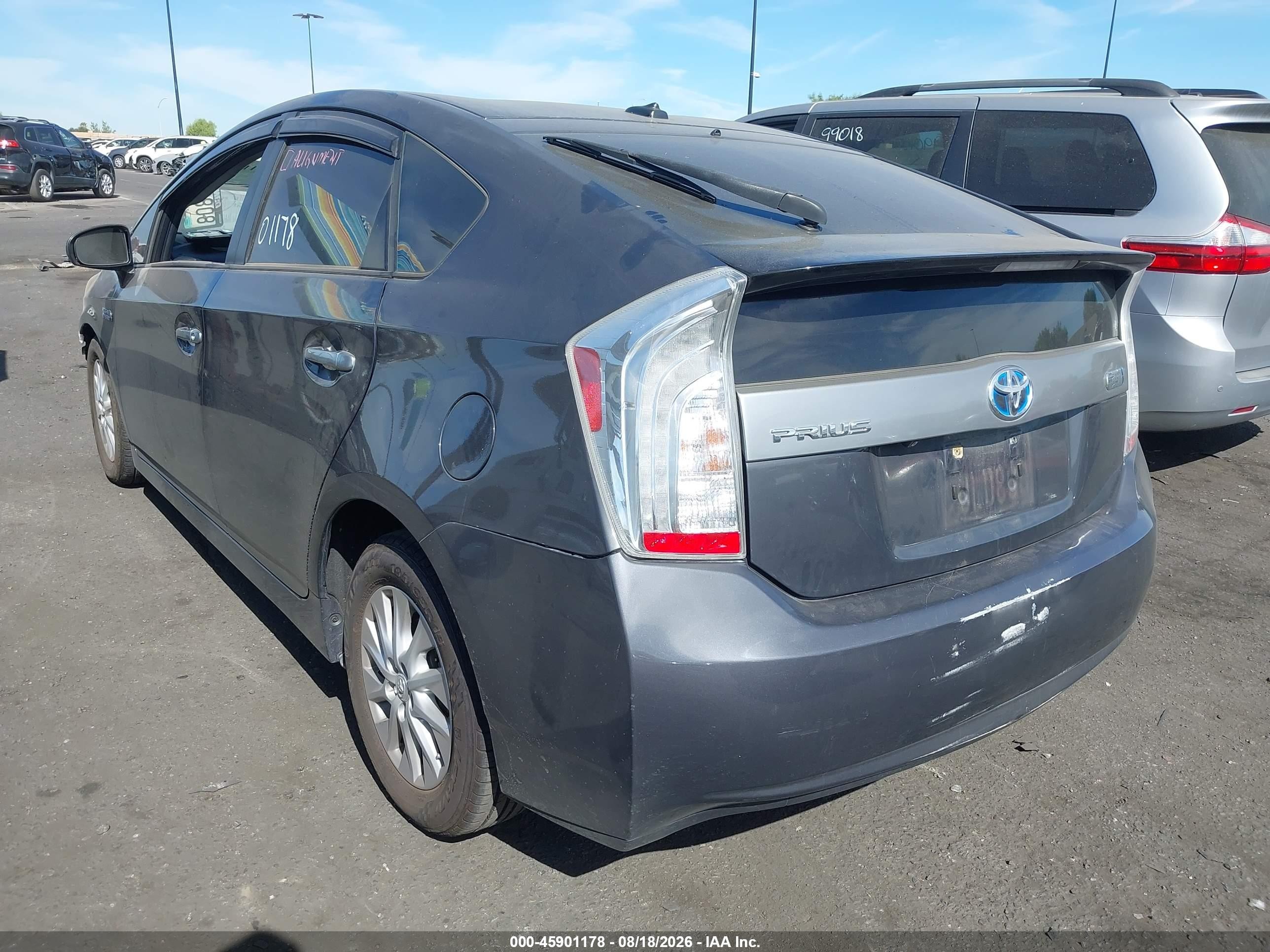 2013 Toyota Prius Plug-in   Серый vin: JTDKN3DP3D3032786