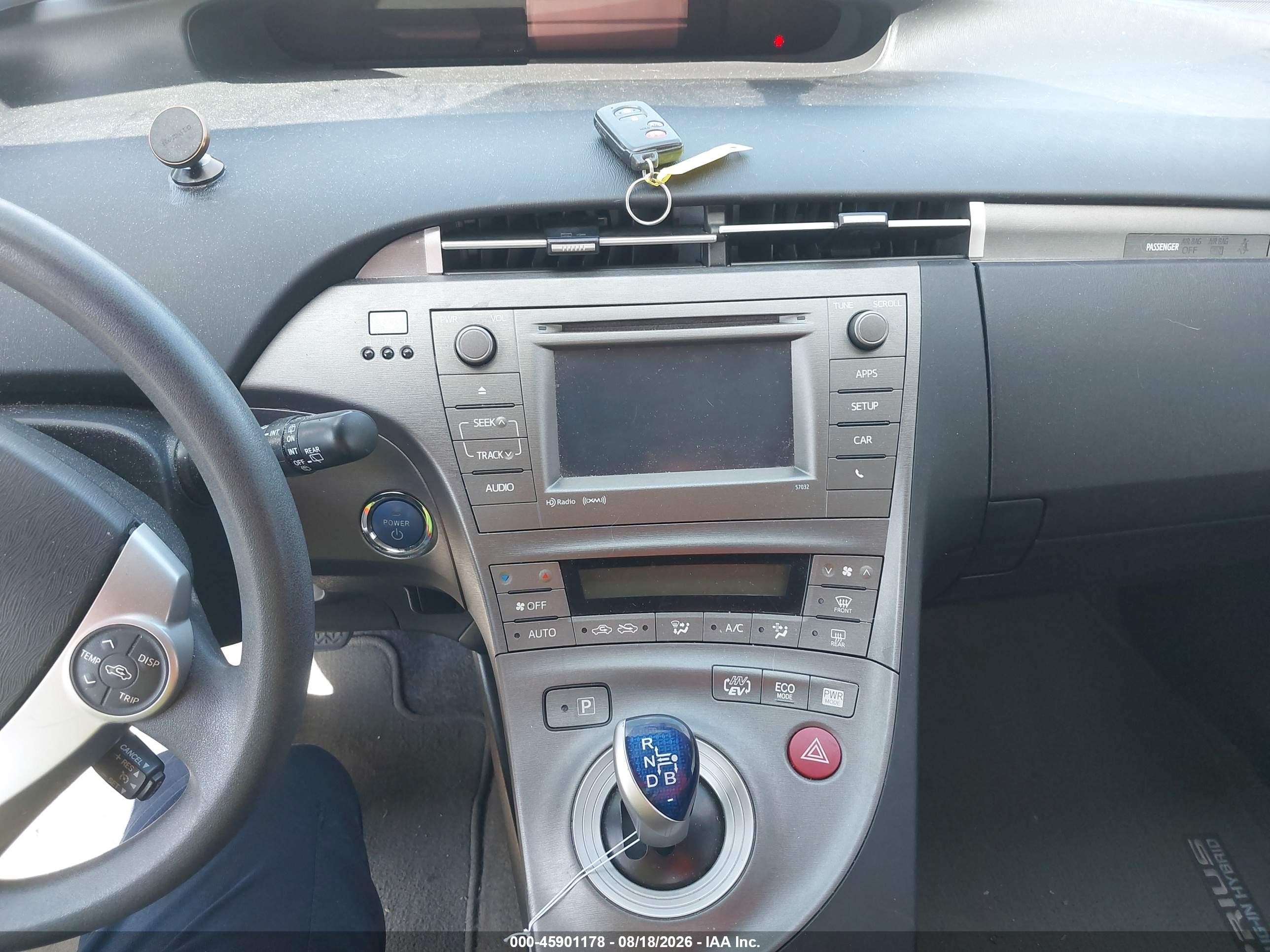 2013 Toyota Prius Plug-in   Серый vin: JTDKN3DP3D3032786