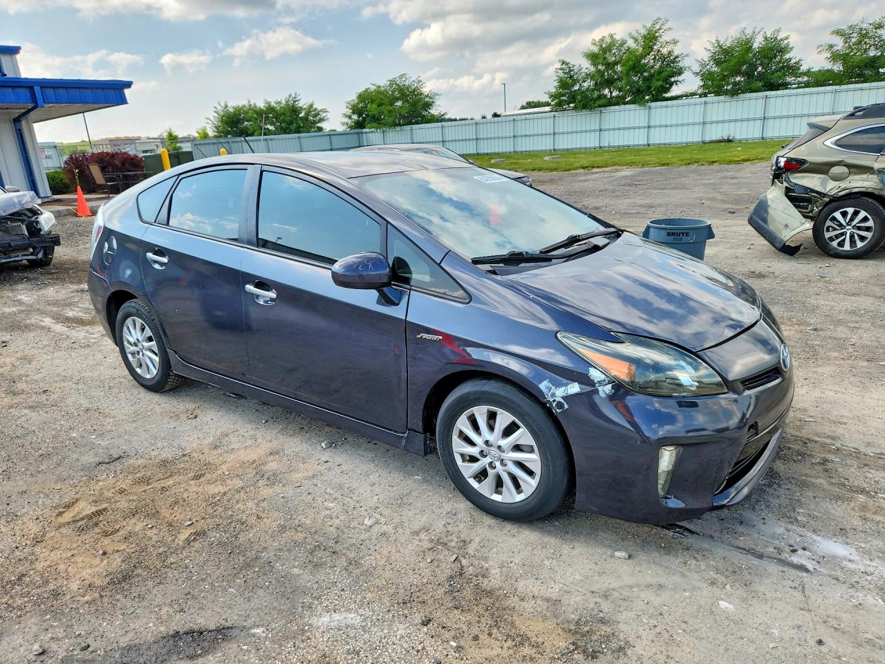 2014 Toyota Prius Plug-in Hybrid Base Gray vin: JTDKN3DP3E3049654