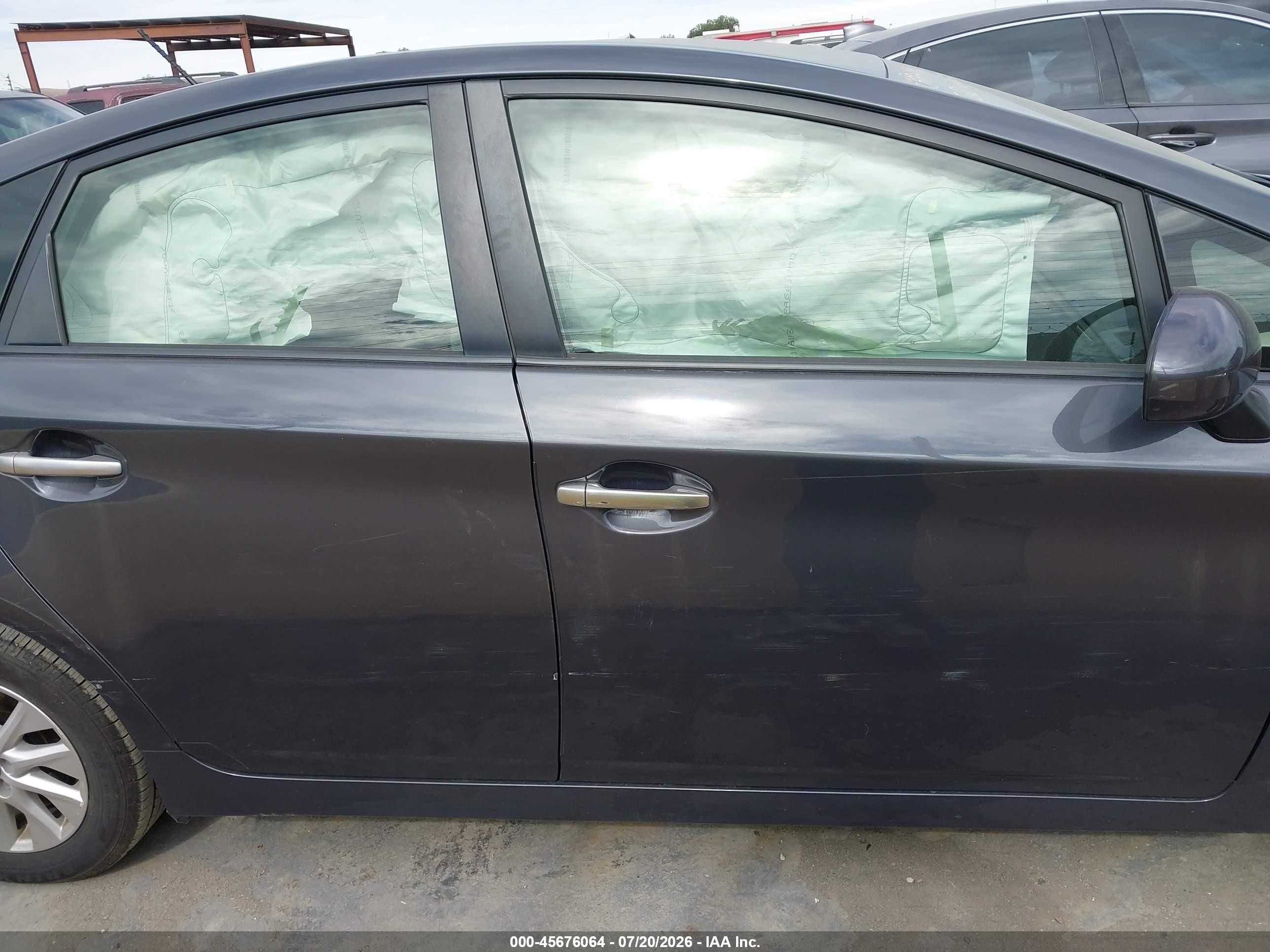 2014 Toyota Prius Plug-in   Gray vin: JTDKN3DP3E3060055