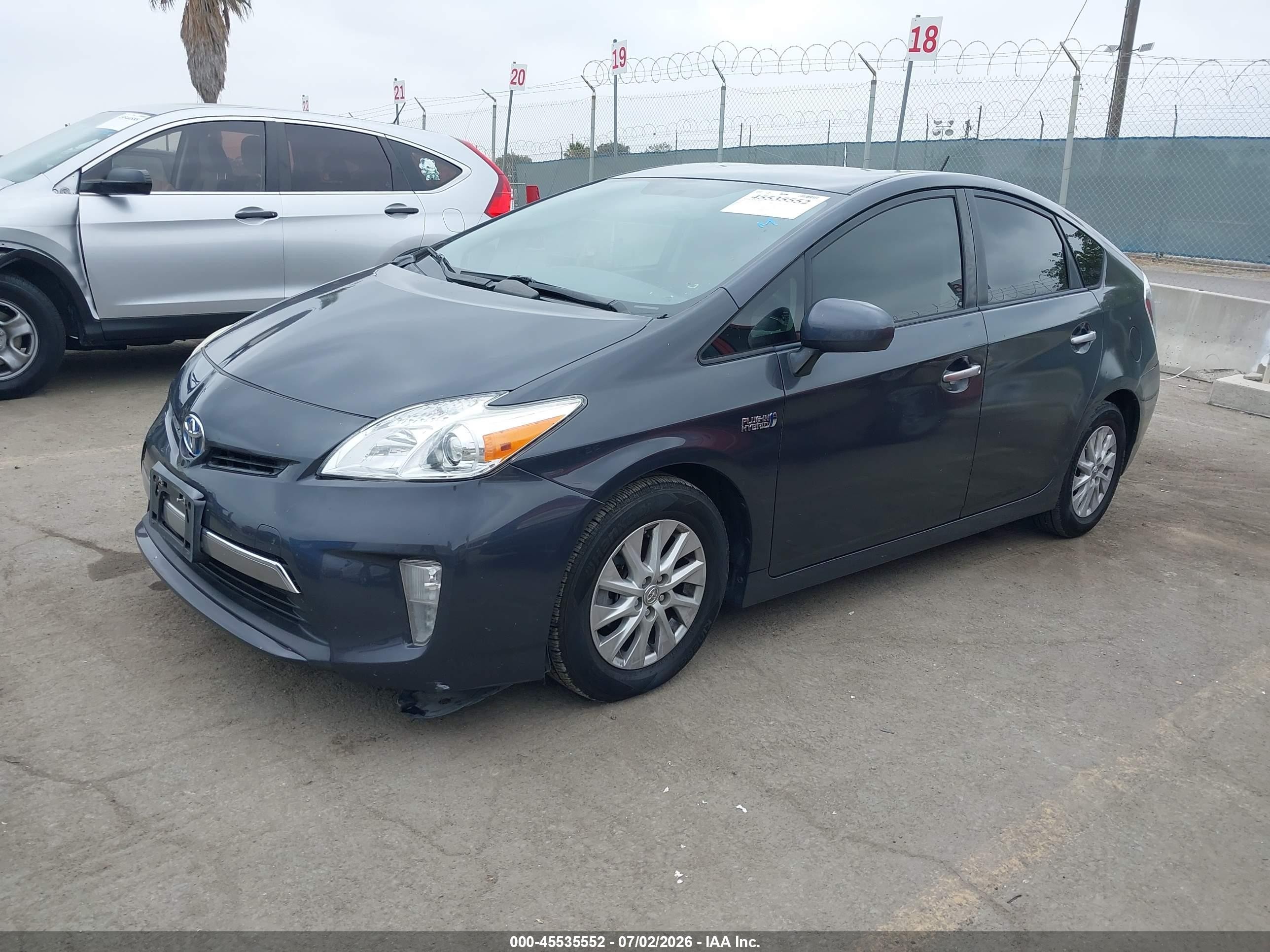 2012 Toyota Prius Plug-in   Gray vin: JTDKN3DP4C3014652
