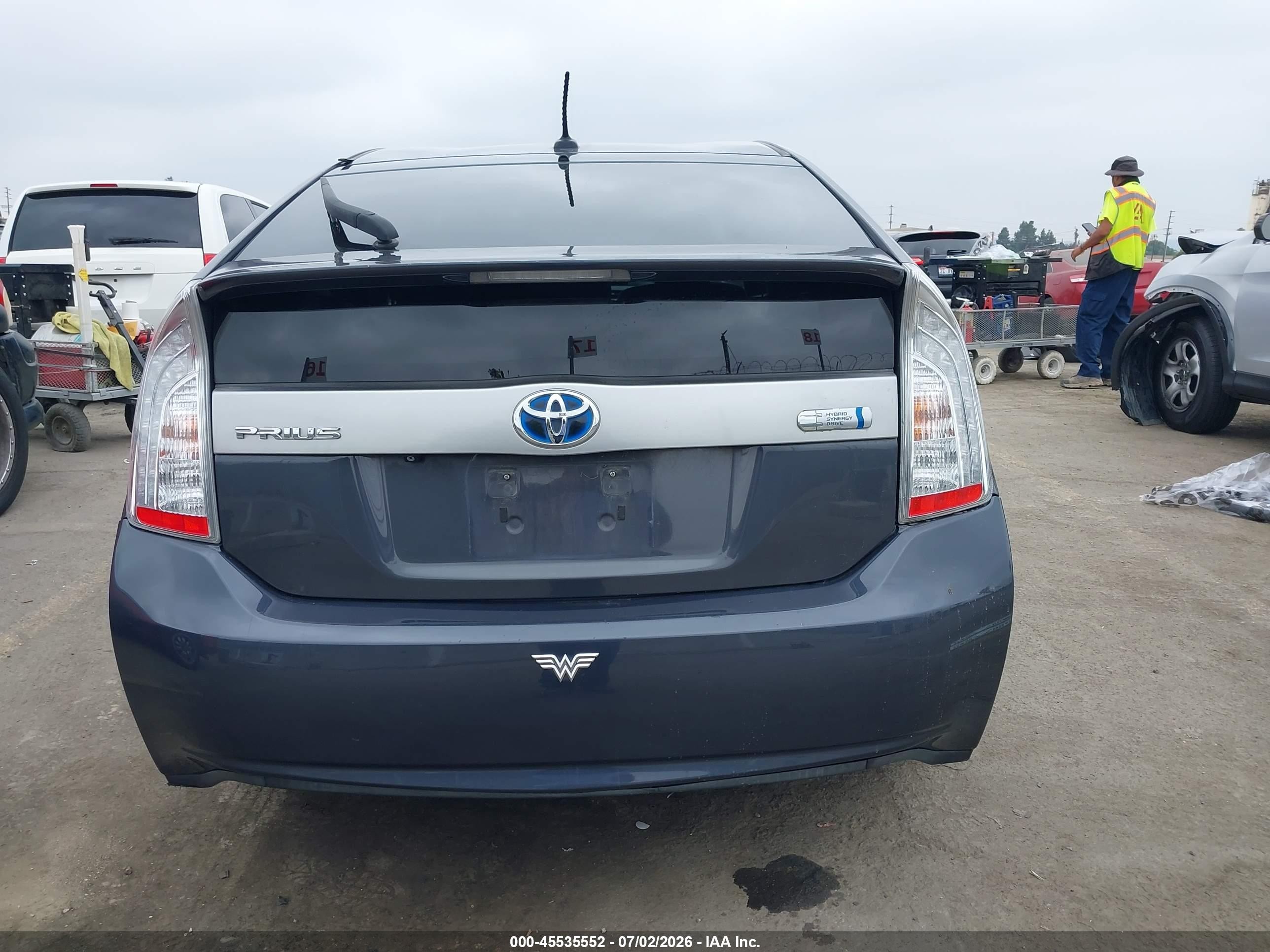 2012 Toyota Prius Plug-in   Gray vin: JTDKN3DP4C3014652