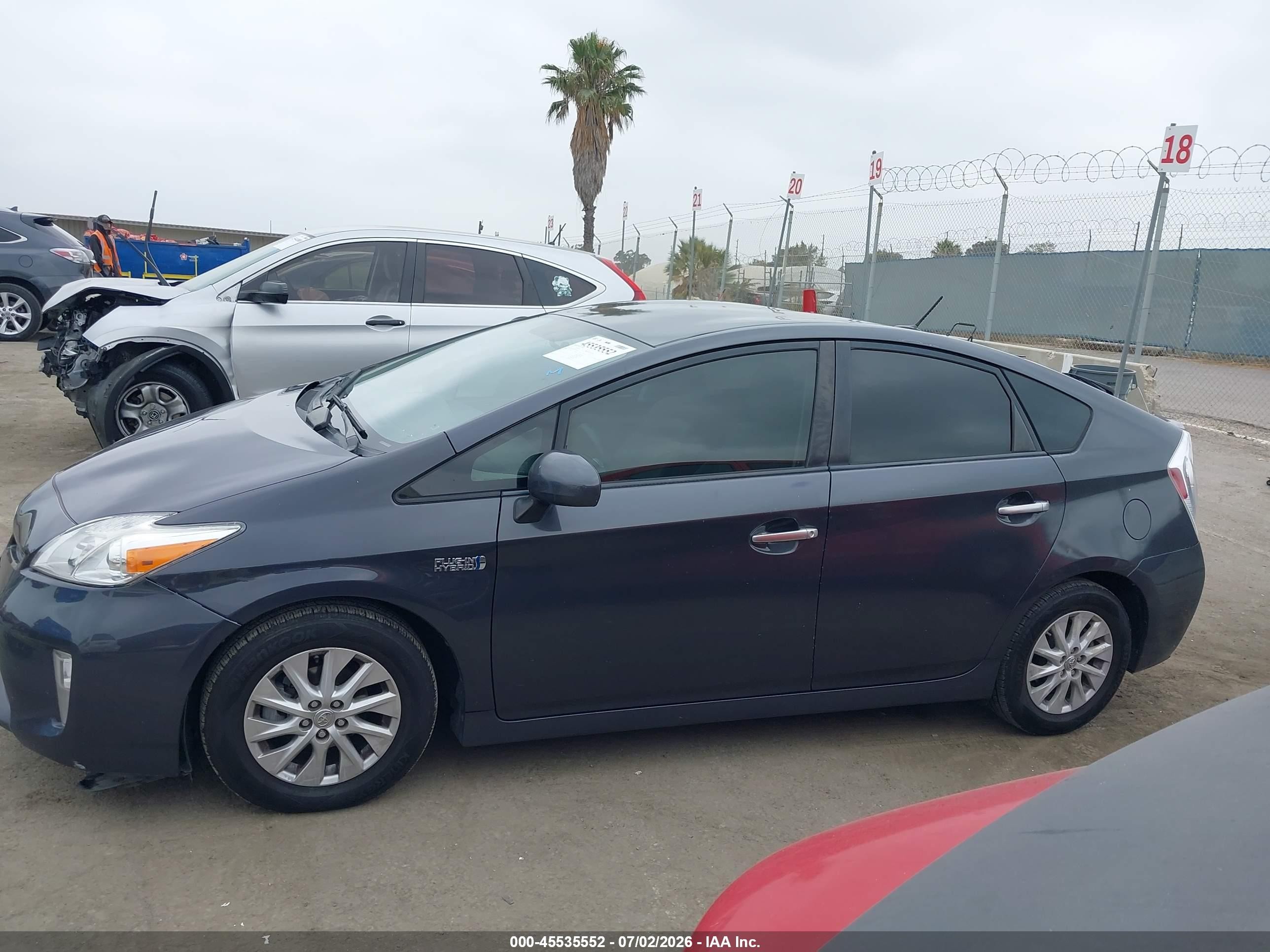 2012 Toyota Prius Plug-in   Gray vin: JTDKN3DP4C3014652