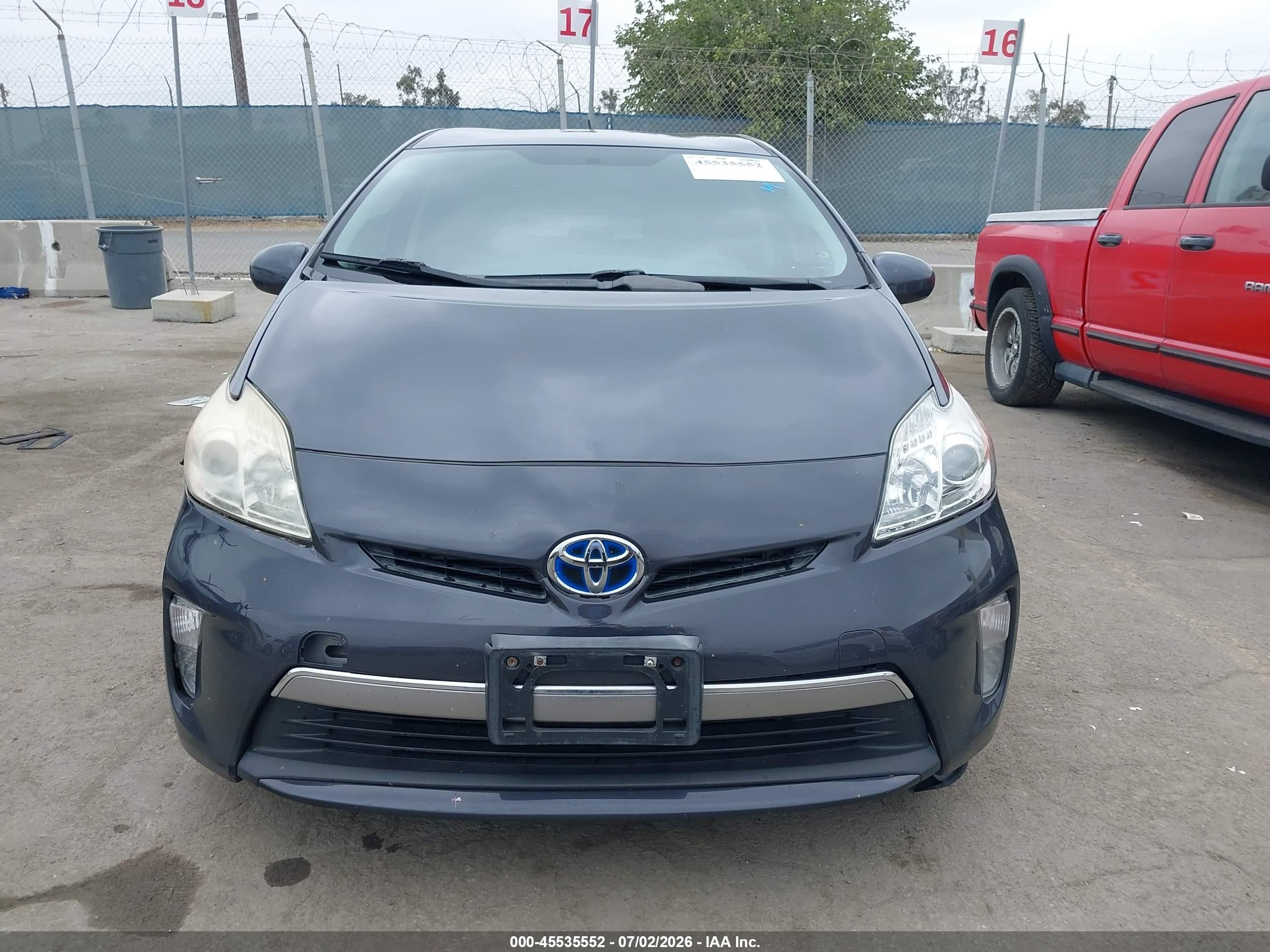 2012 Toyota Prius Plug-in   Gray vin: JTDKN3DP4C3014652