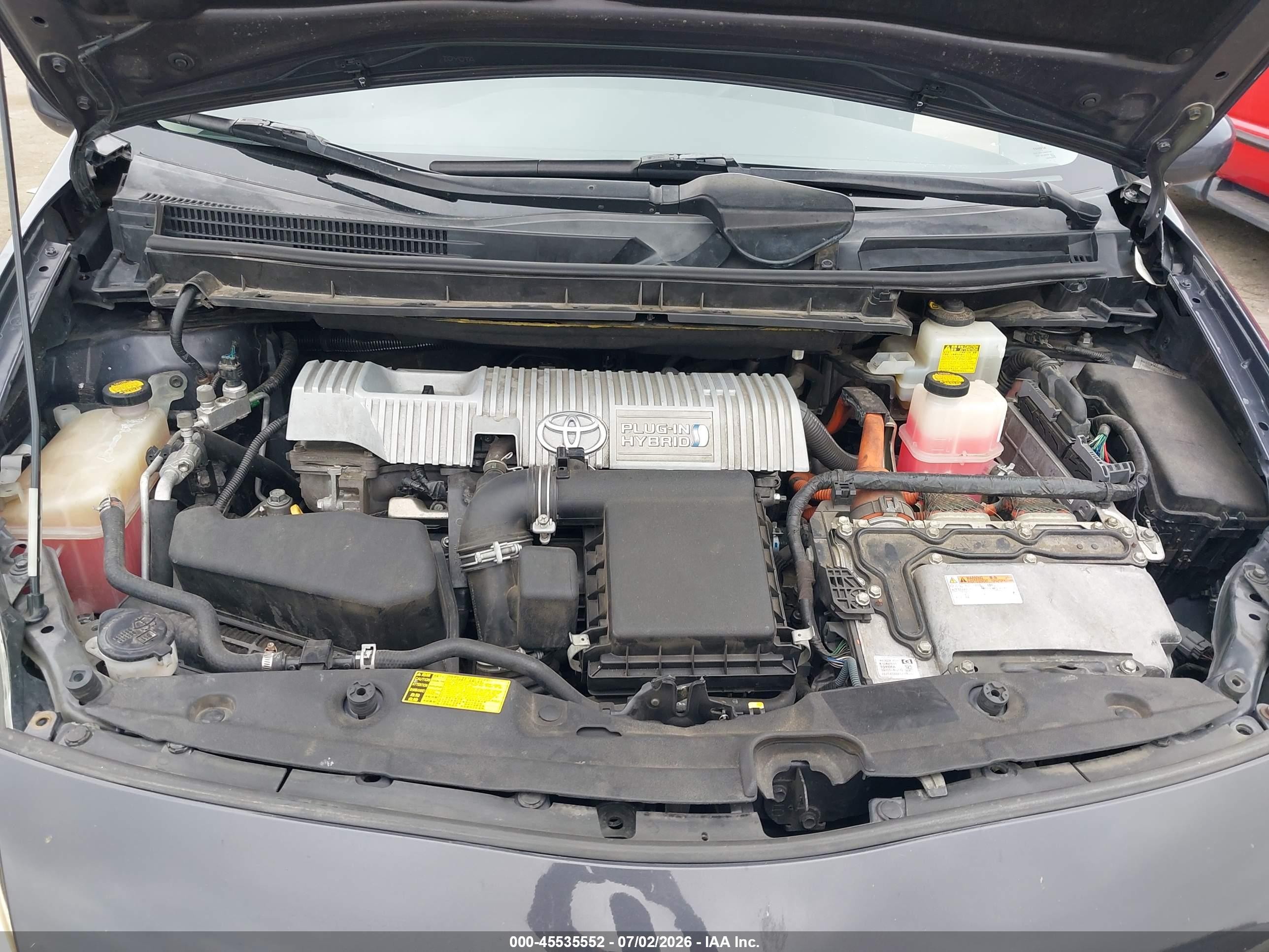 2012 Toyota Prius Plug-in   Gray vin: JTDKN3DP4C3014652