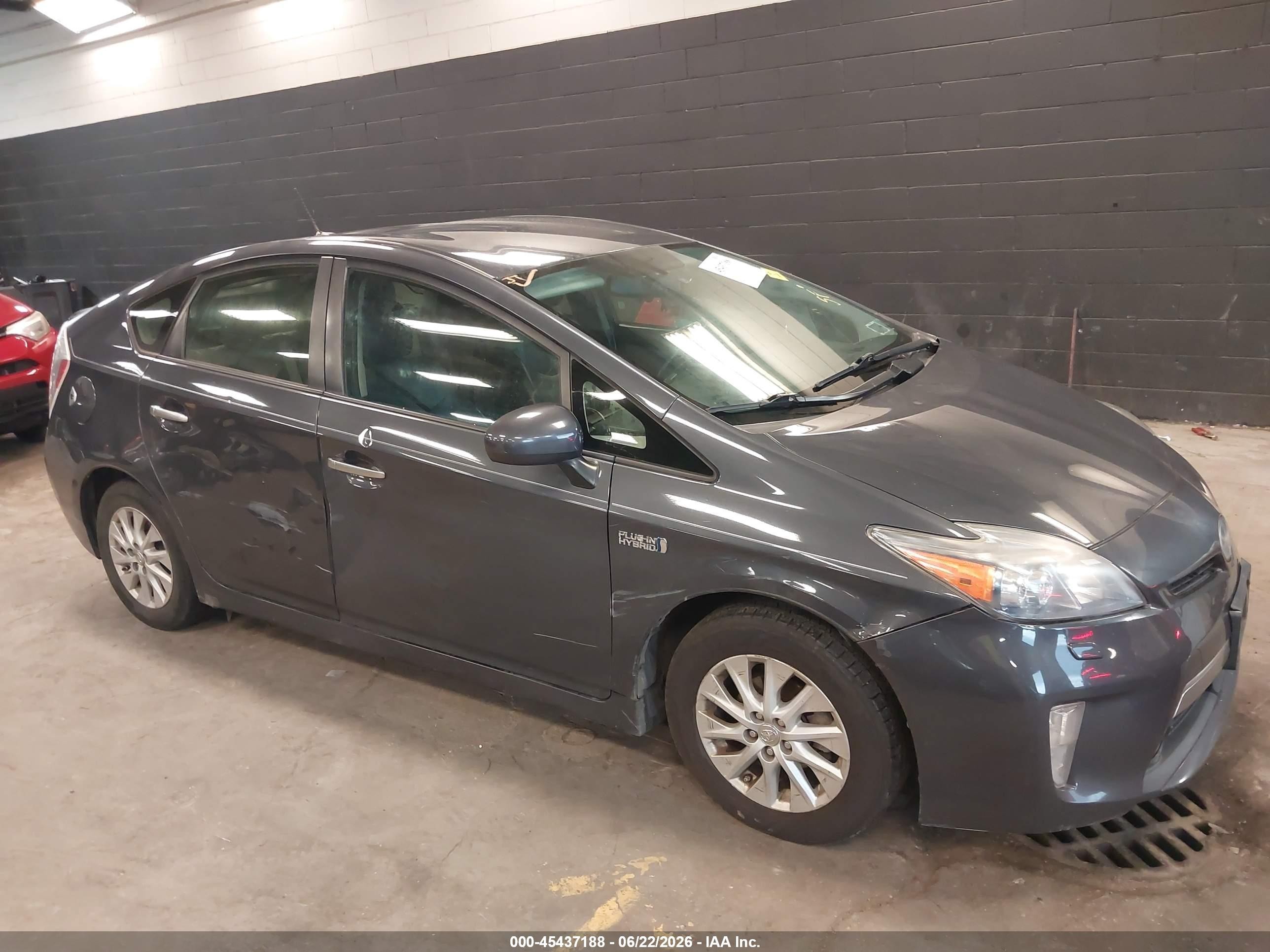 2012 Toyota Prius Plug-in Advanced Gray vin: JTDKN3DP4C3022699